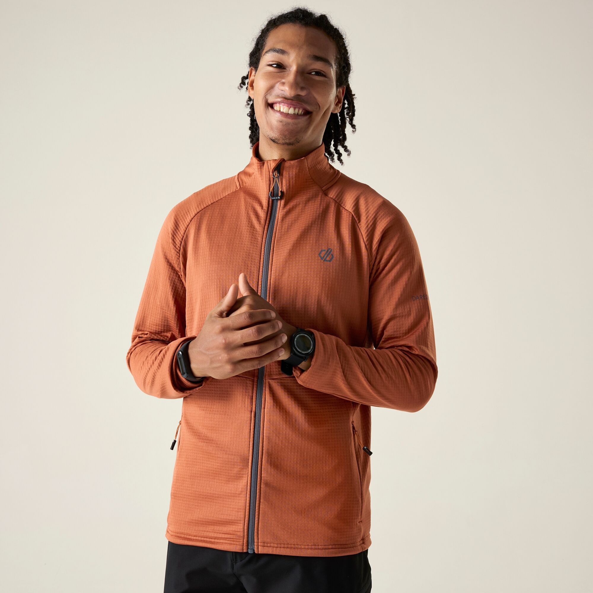 Dare 2B Men's Apex Stretch Midlayer - Orange Medium