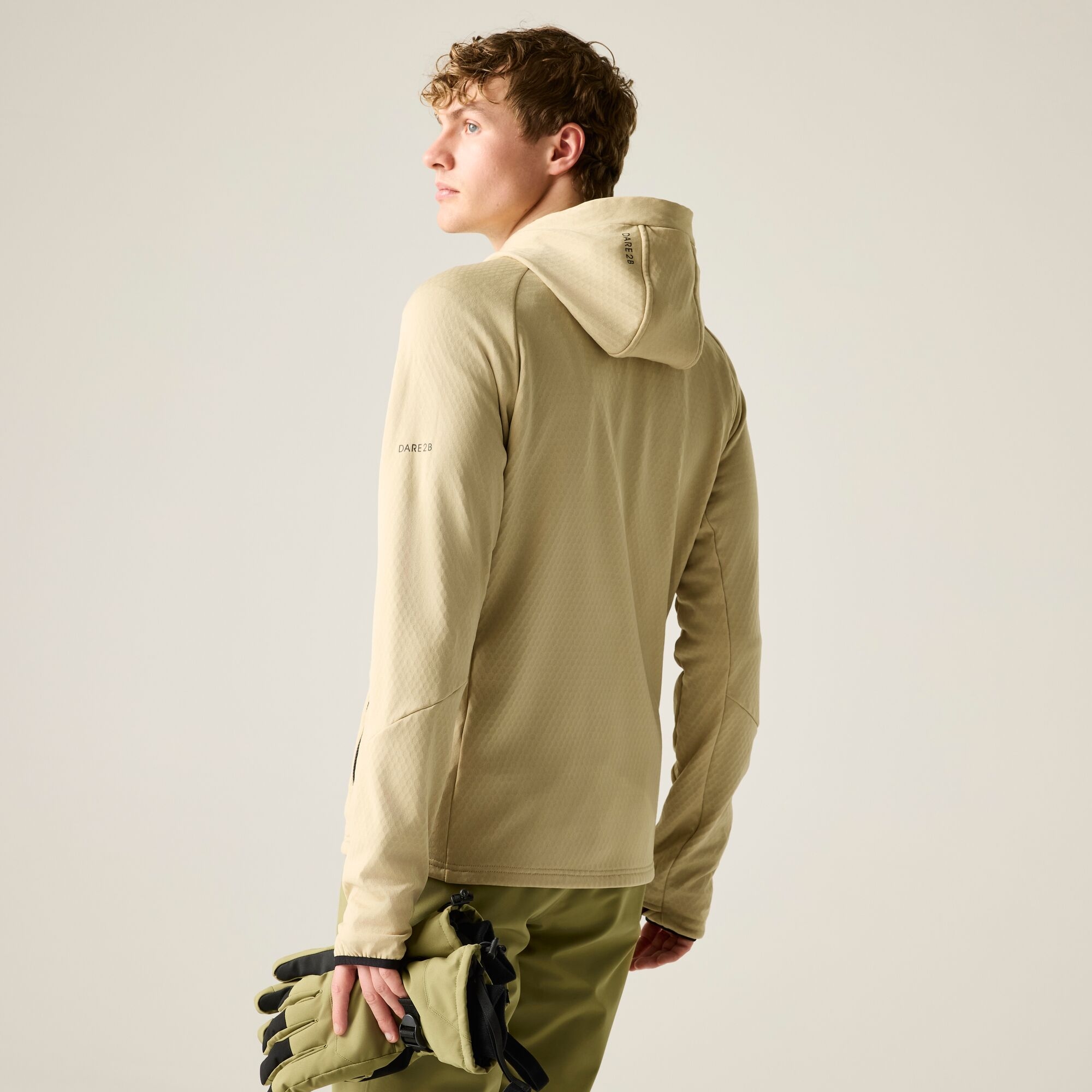 Dare 2b   Bluza męska rozsuwana Venture Hooded Biały