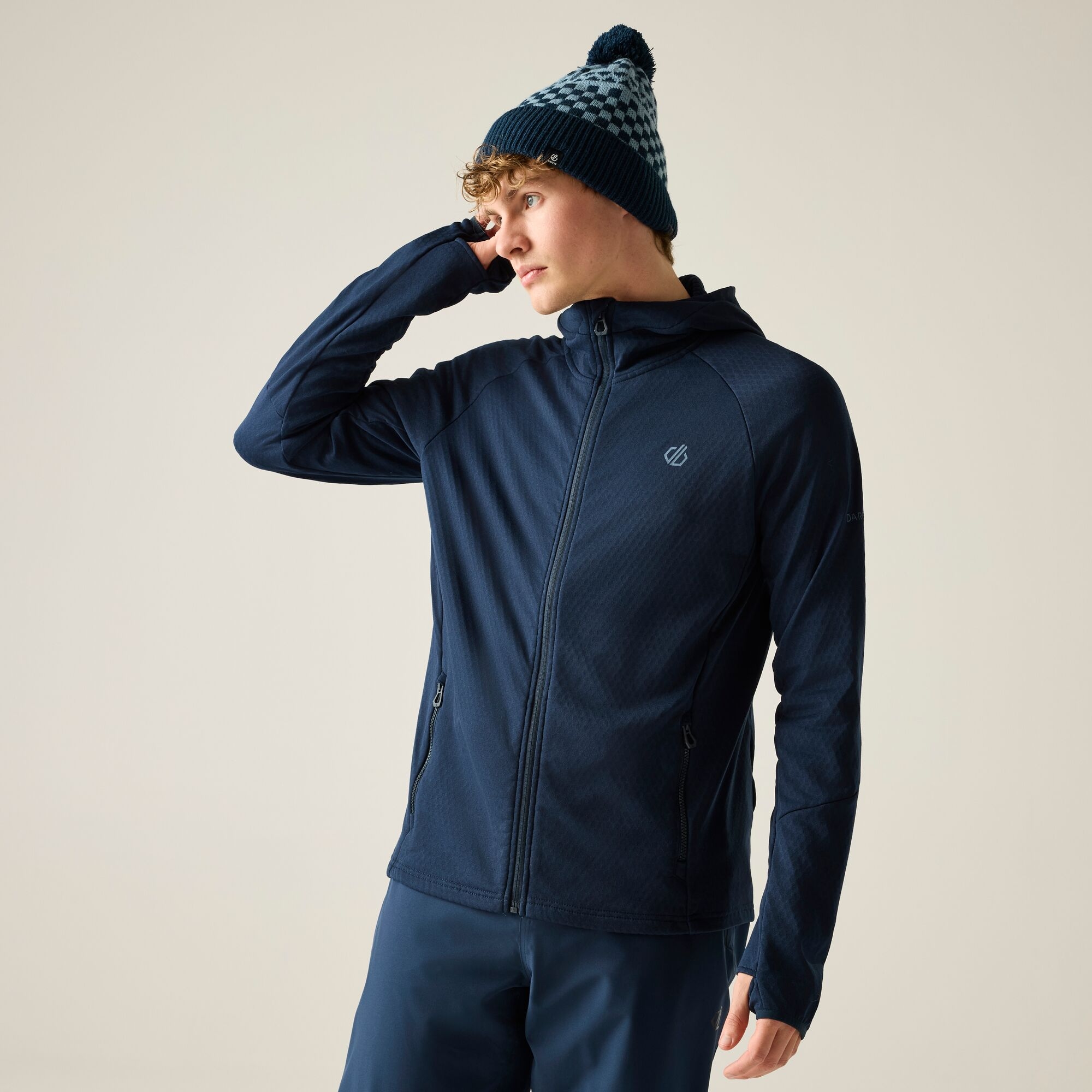 Dare 2b   Bluza męska rozsuwana Venture Hooded Niebieski