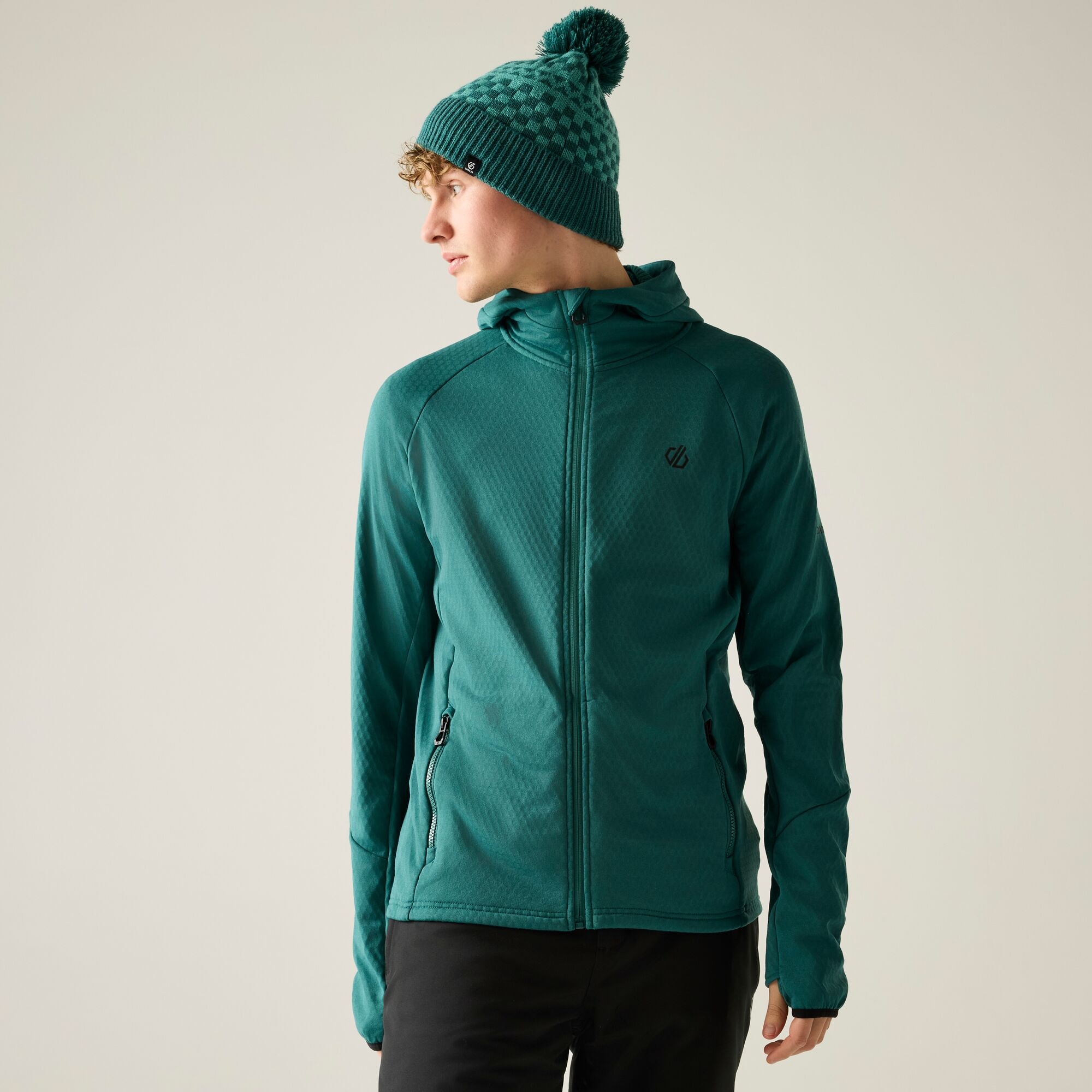 Dare 2b   Bluza męska rozsuwana Venture Hooded Zielony