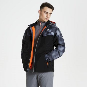 Dare 2b - Men's Anomaly Printed Ski Jacket Black Digital Print