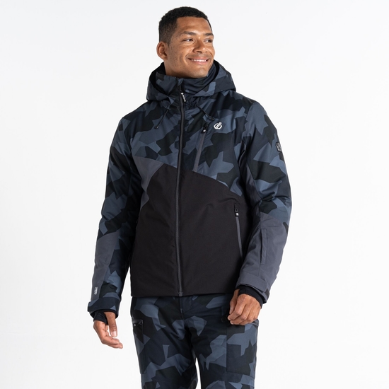 Dare 2b - Men's Baseplate Ski Jacket Grey Black Geo 