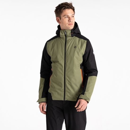Dare 2b - Men's Precision II Ski Jacket Black Olivine Green