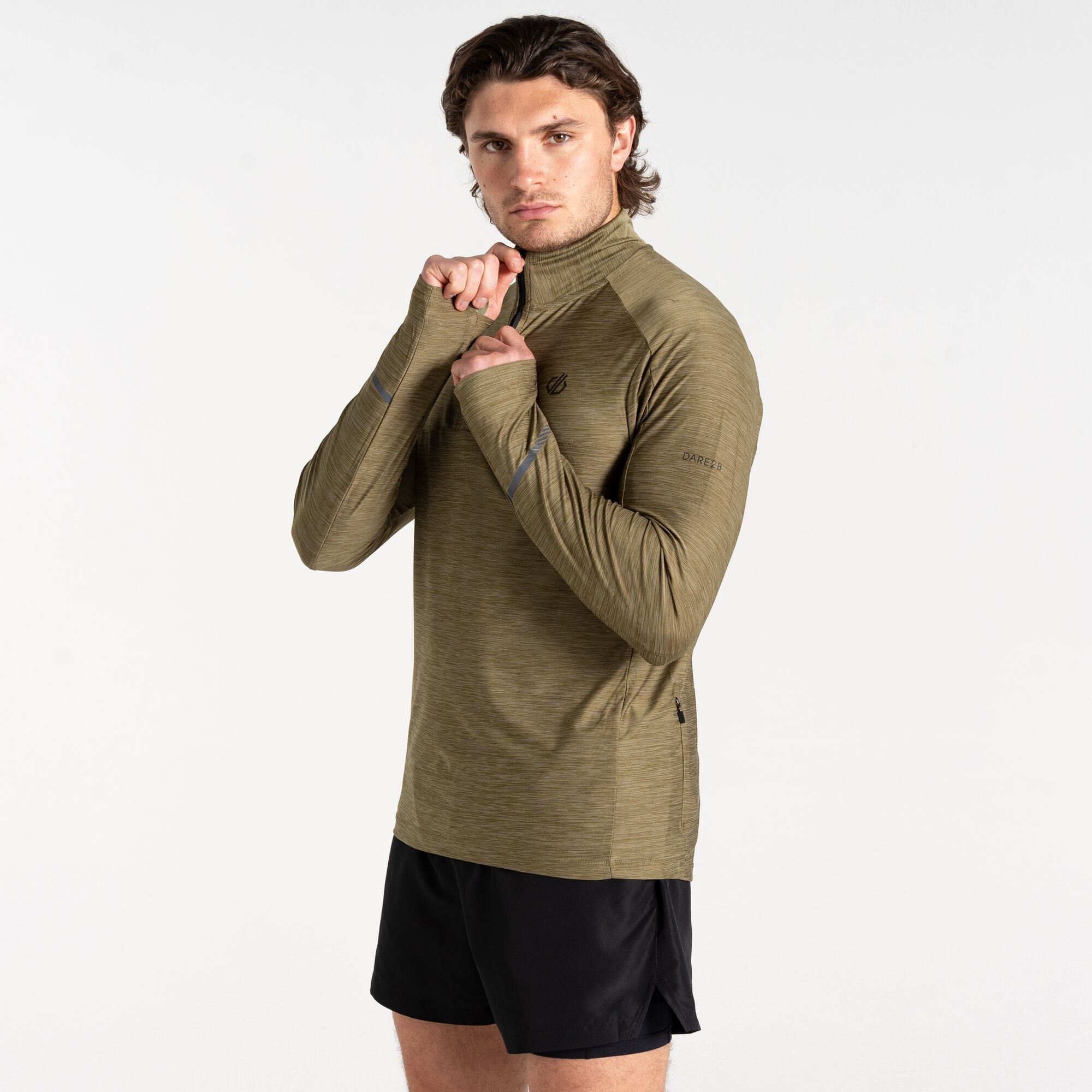 Dare 2b - Męska Bluza Termiczna Power Up II Zielony, Rozmiar: XXXL