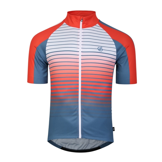 Dare 2b - Męska koszulka rowerowa Virtuous Pomarańczowo-niebieski