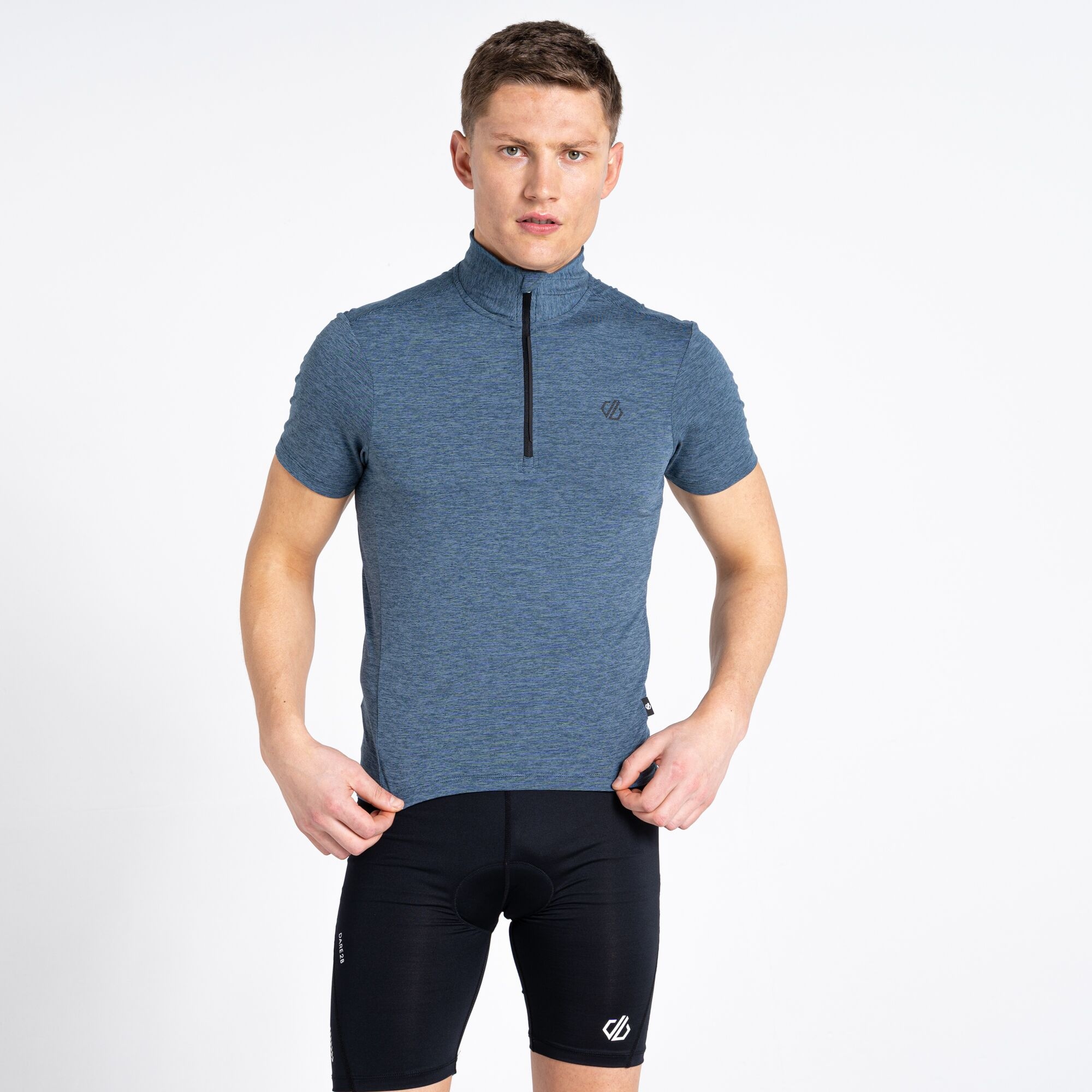 Dare 2b Męska koszulka rowerowa Pedal It Out Ciemnoszary