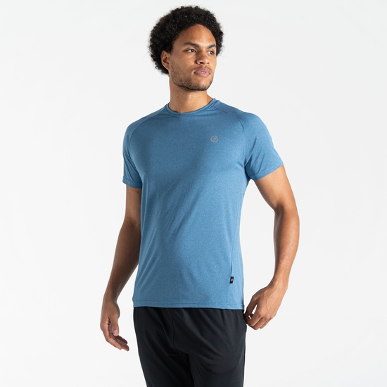 Dare 2b - Men's Accelerate Fitness T-Shirt Coronet Blue Marl