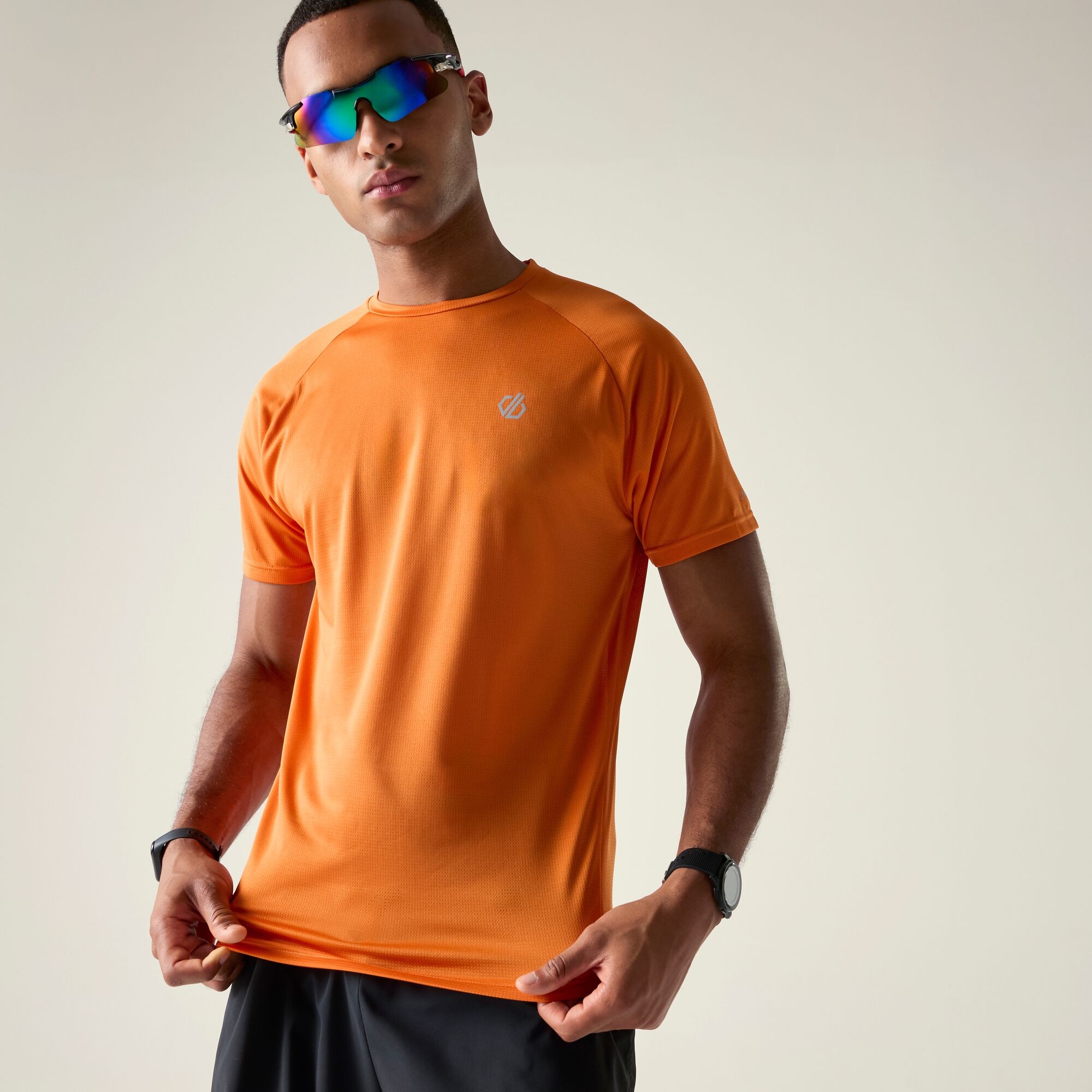 Dare 2b Dare 2b Koszulka męska szybkoschnąca Accelerate Pomarańczowy
