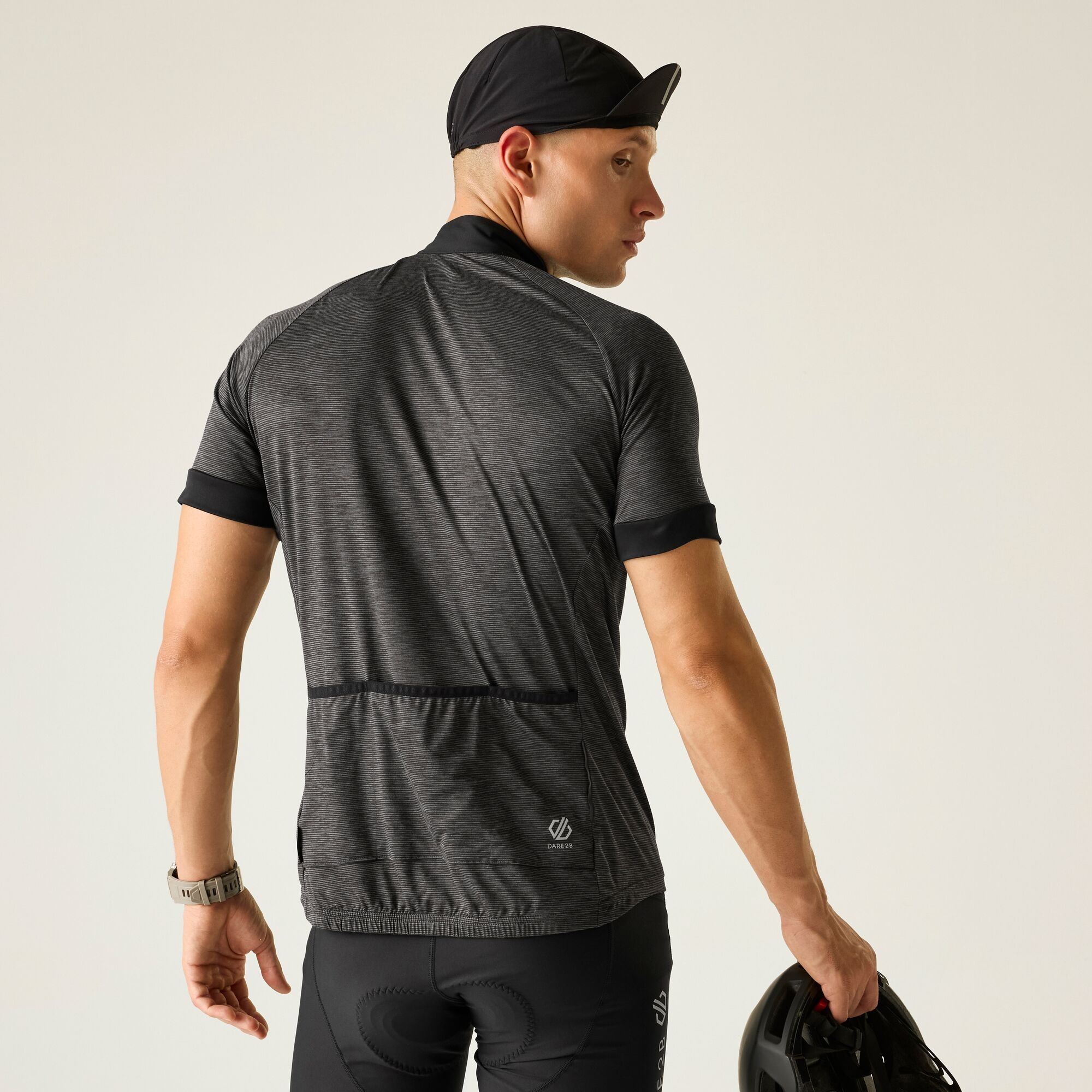Dare 2b Koszulka rowerowa męska szybkoschnąca Pedal It Out II Czarny