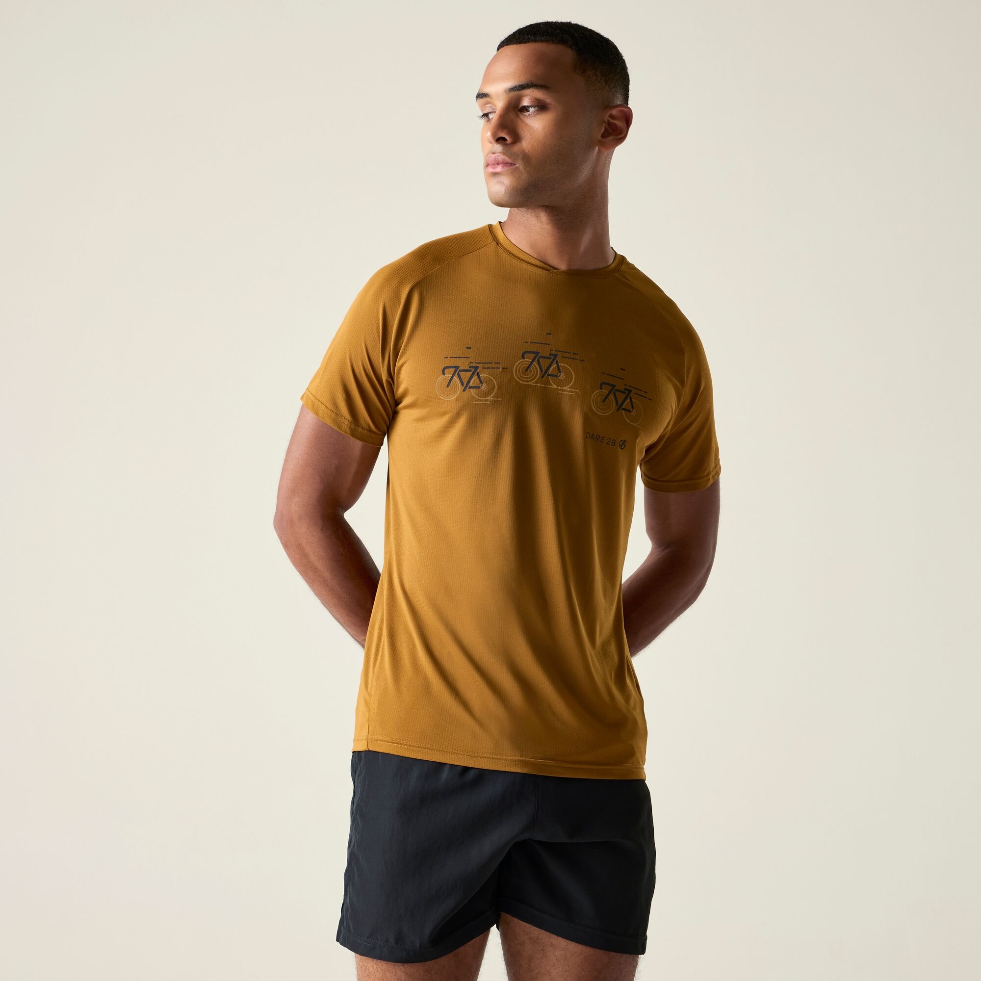 Dare 2b Koszulka męska szybkoschnąca Tech II Brązowy