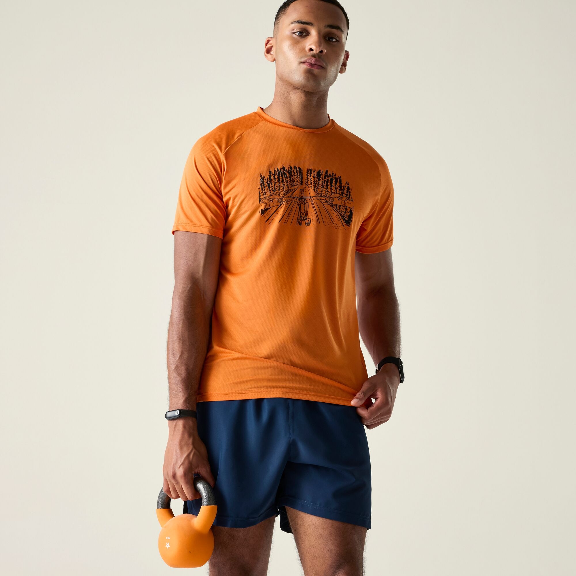 Dare 2B Men's Tech Ii T-Shirt - Orange Small