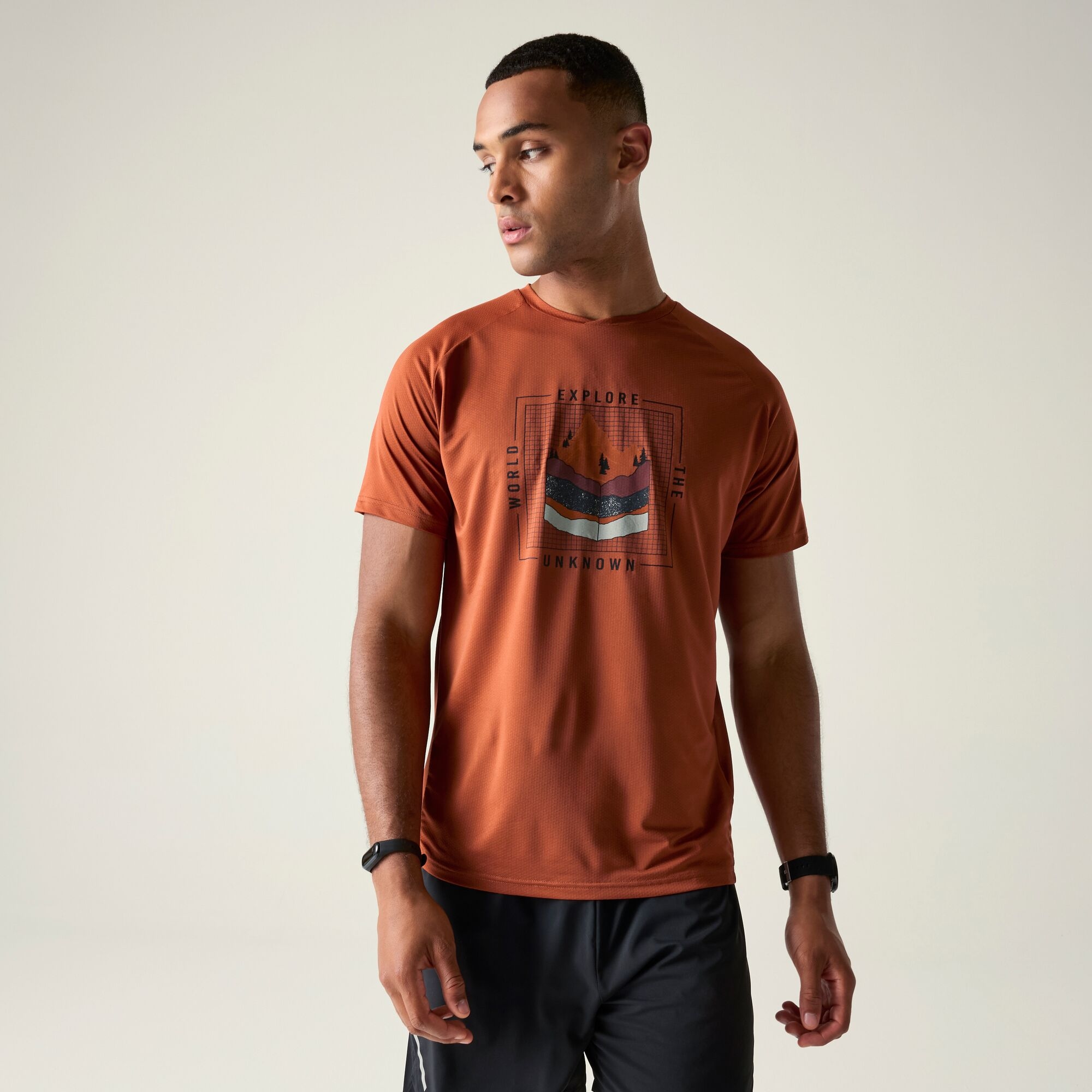 Dare 2b Koszulka męska szybkoschnąca Tech II Pomarańczowy