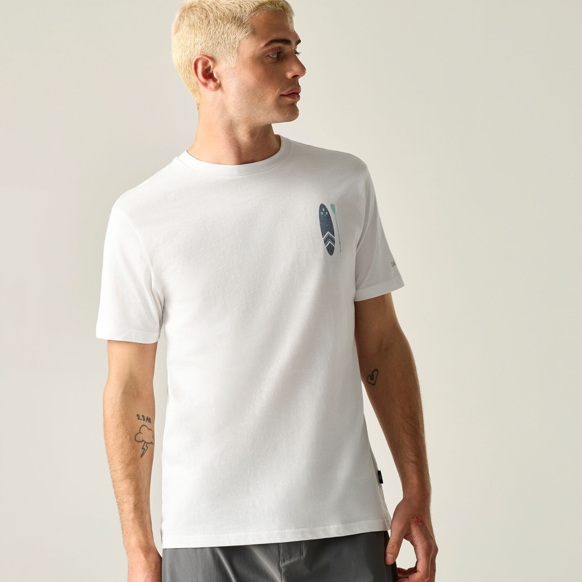 Dare 2B Men's White Movet Iii T-Shirt, Cotton, Cotton Size: Xl - Image 3