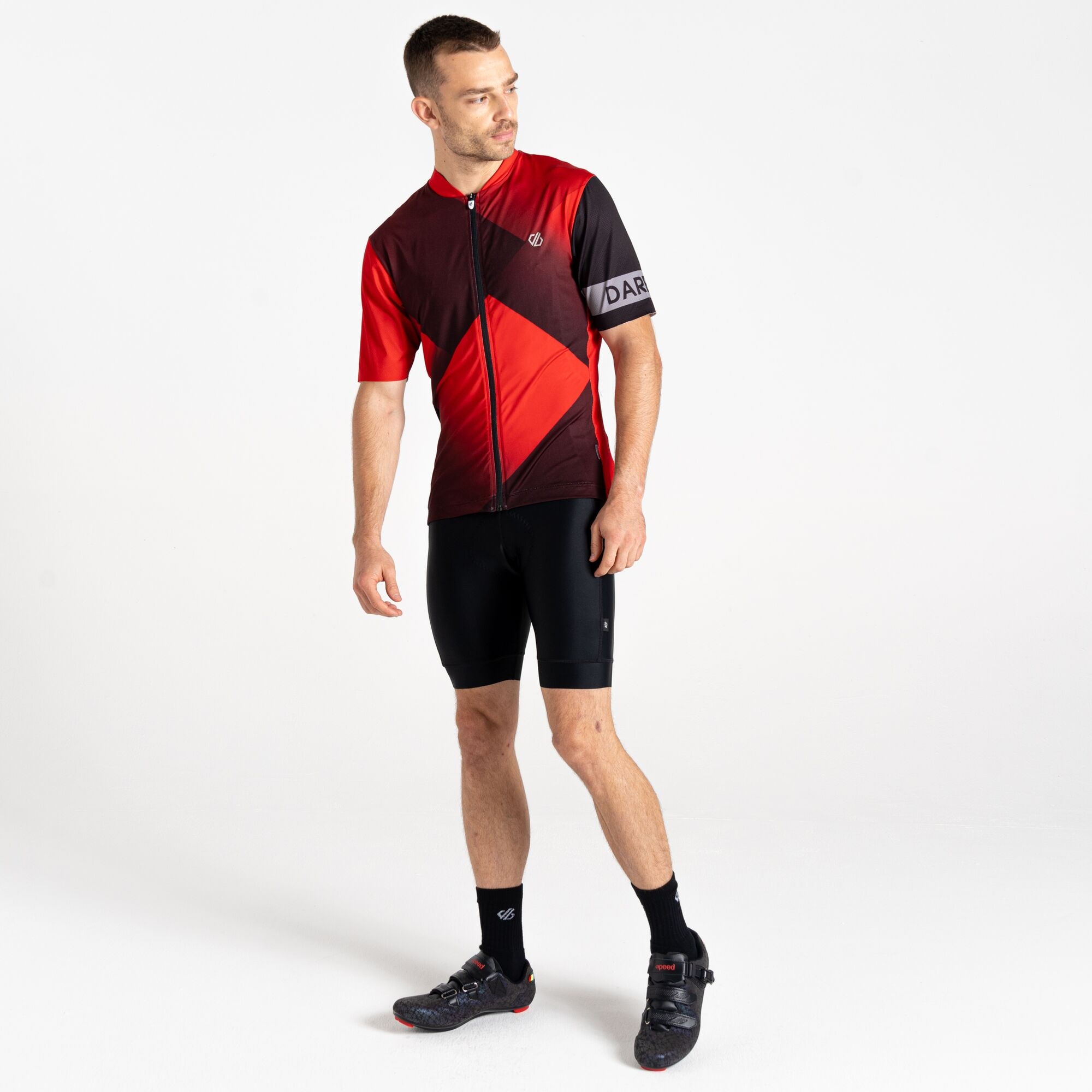 Dare 2b - Męska Koszulka Rowerowa Aep Pedal II Czerwony
