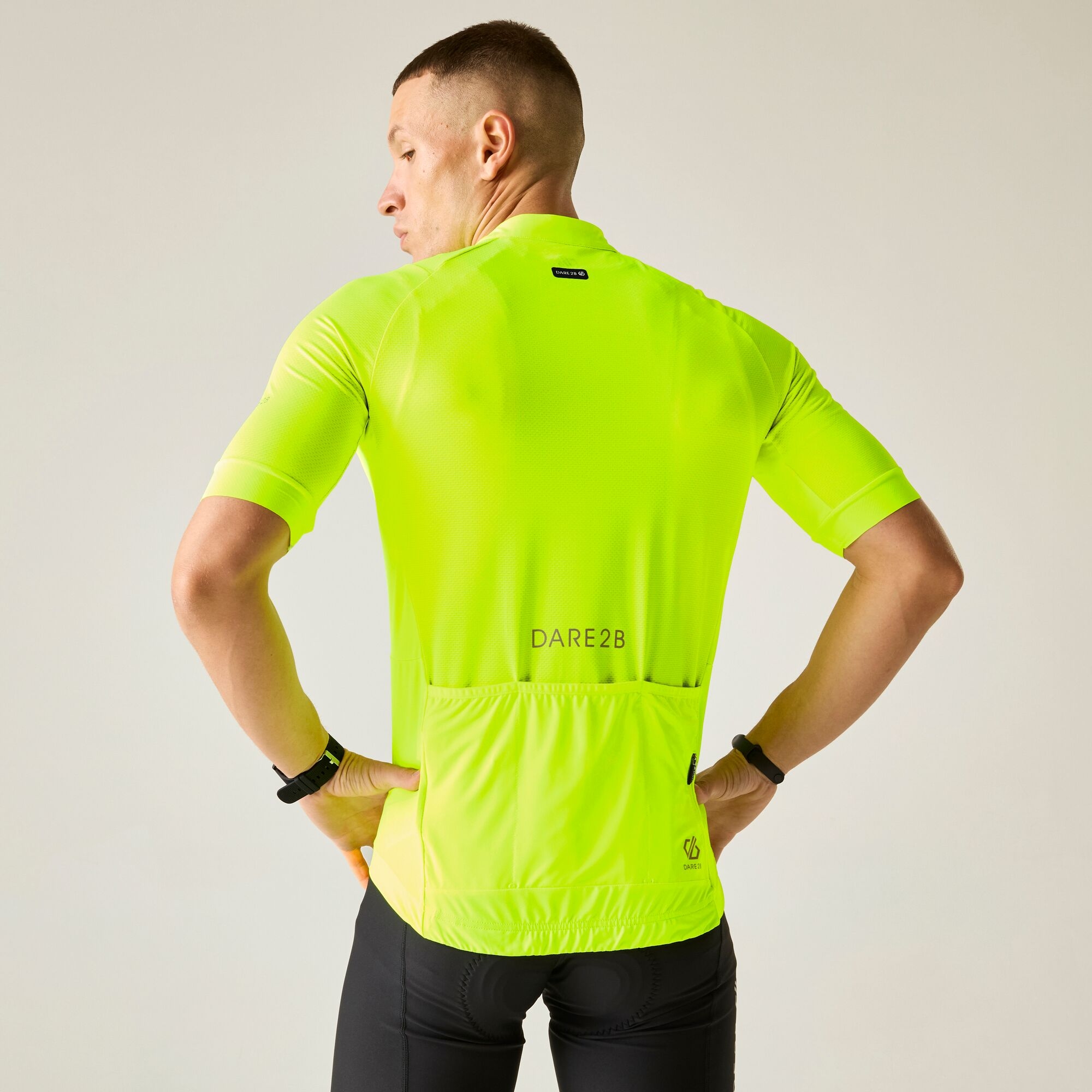 Dare 2b   Koszulka rowerowa męska oblaskowa Lightning S/S Zielony