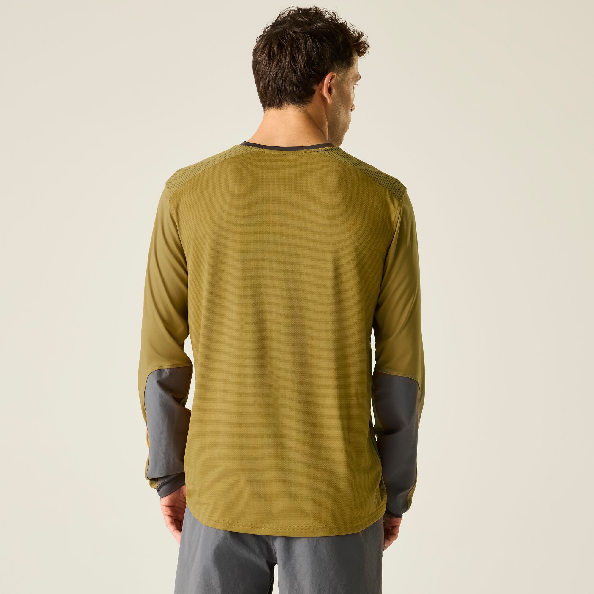 Dare 2b   Koszulka rowerowa z długim rękawem męska szybkoschnąca Trackstand Ace L/S Brązowy