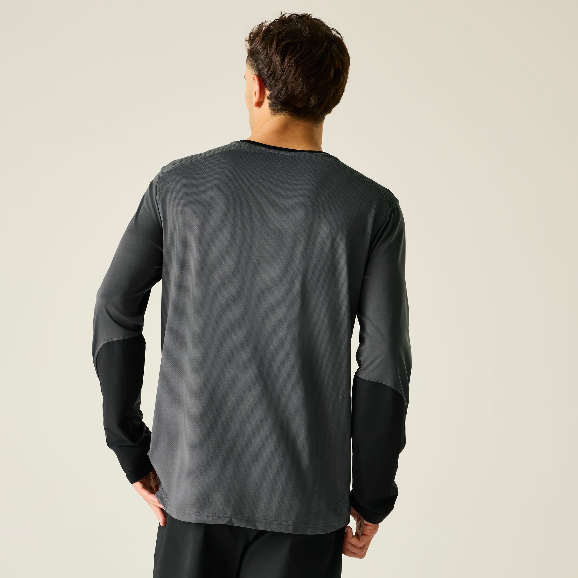 Dare 2b   Koszulka rowerowa z długim rękawem męska szybkoschnąca Trackstand Ace L/S Szary