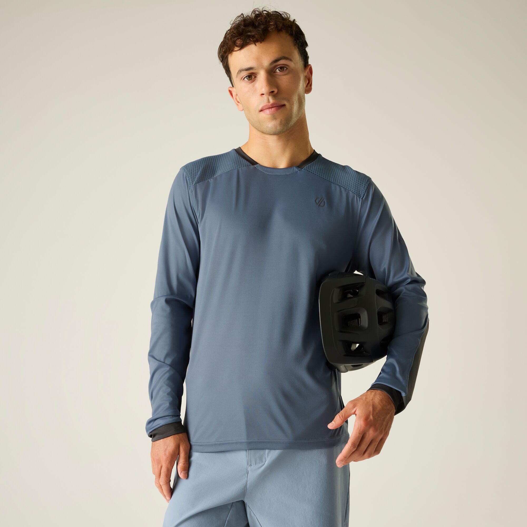 Dare 2b   Koszulka rowerowa z długim rękawem męska szybkoschnąca Trackstand Ace L/S Niebieski