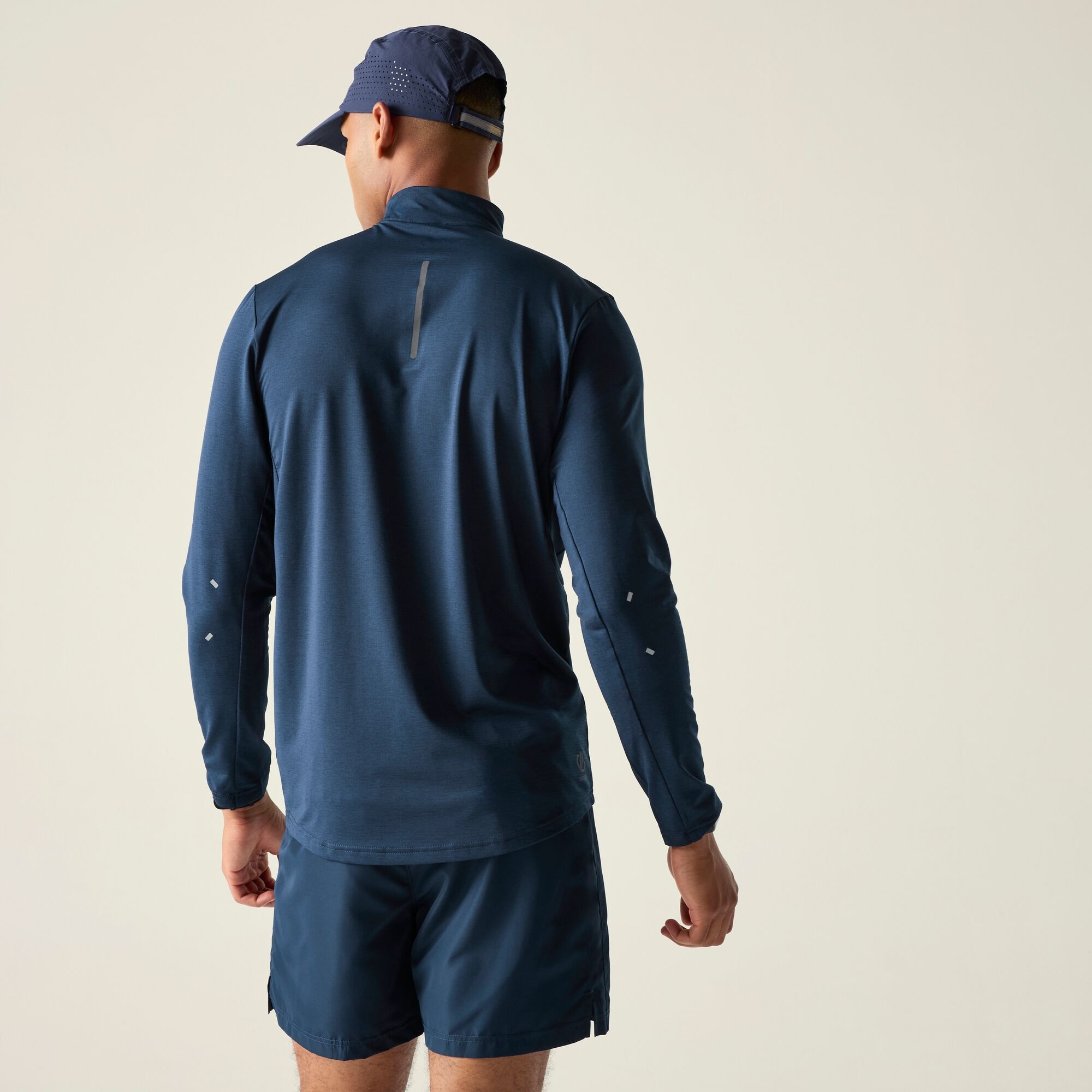 Dare 2b   Koszulka z długim rękawem męska szybkoschnąca odblaskowa Powe Up IV Niebieski