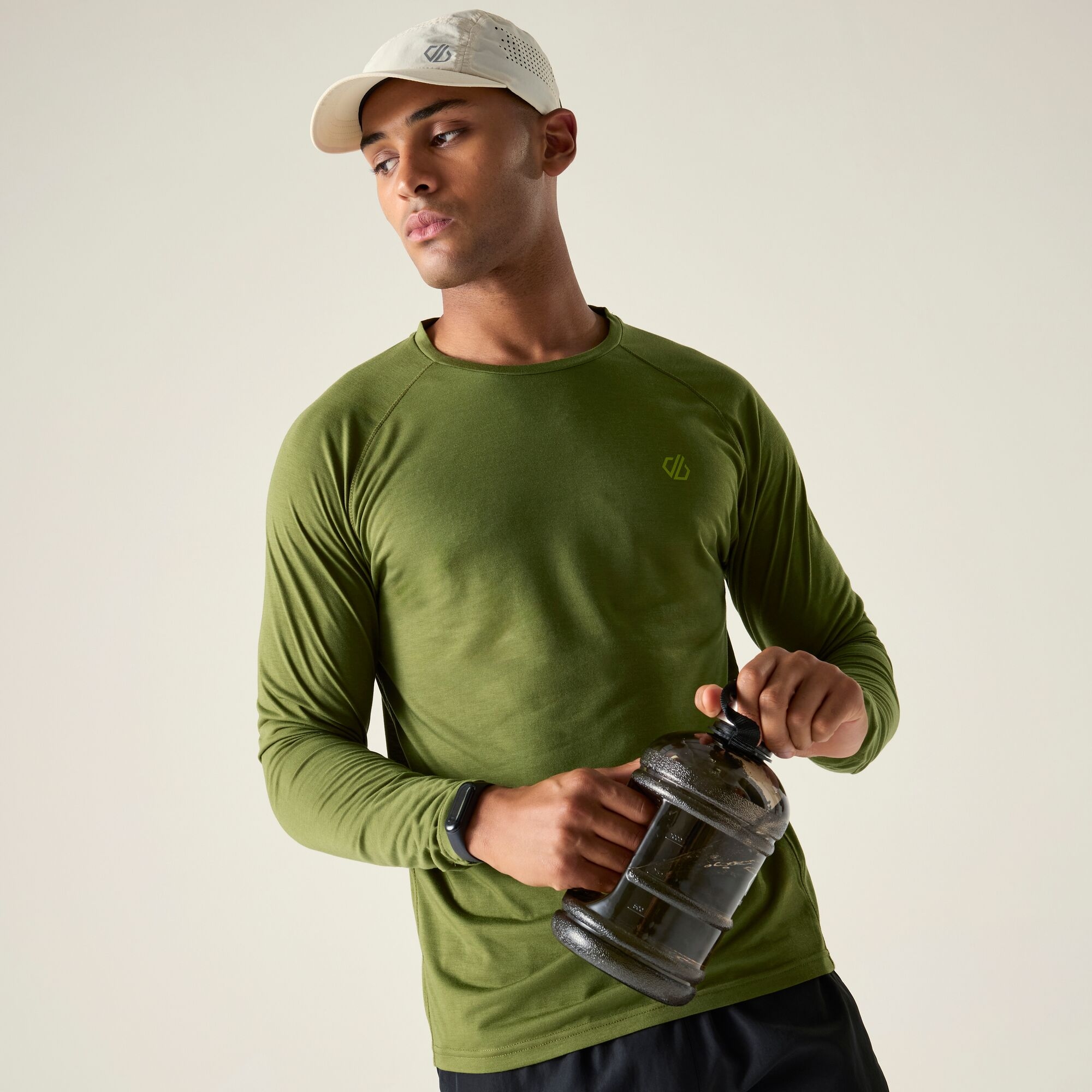Dare 2B Men's Agile Long Sleeved T-Shirt - Green Small