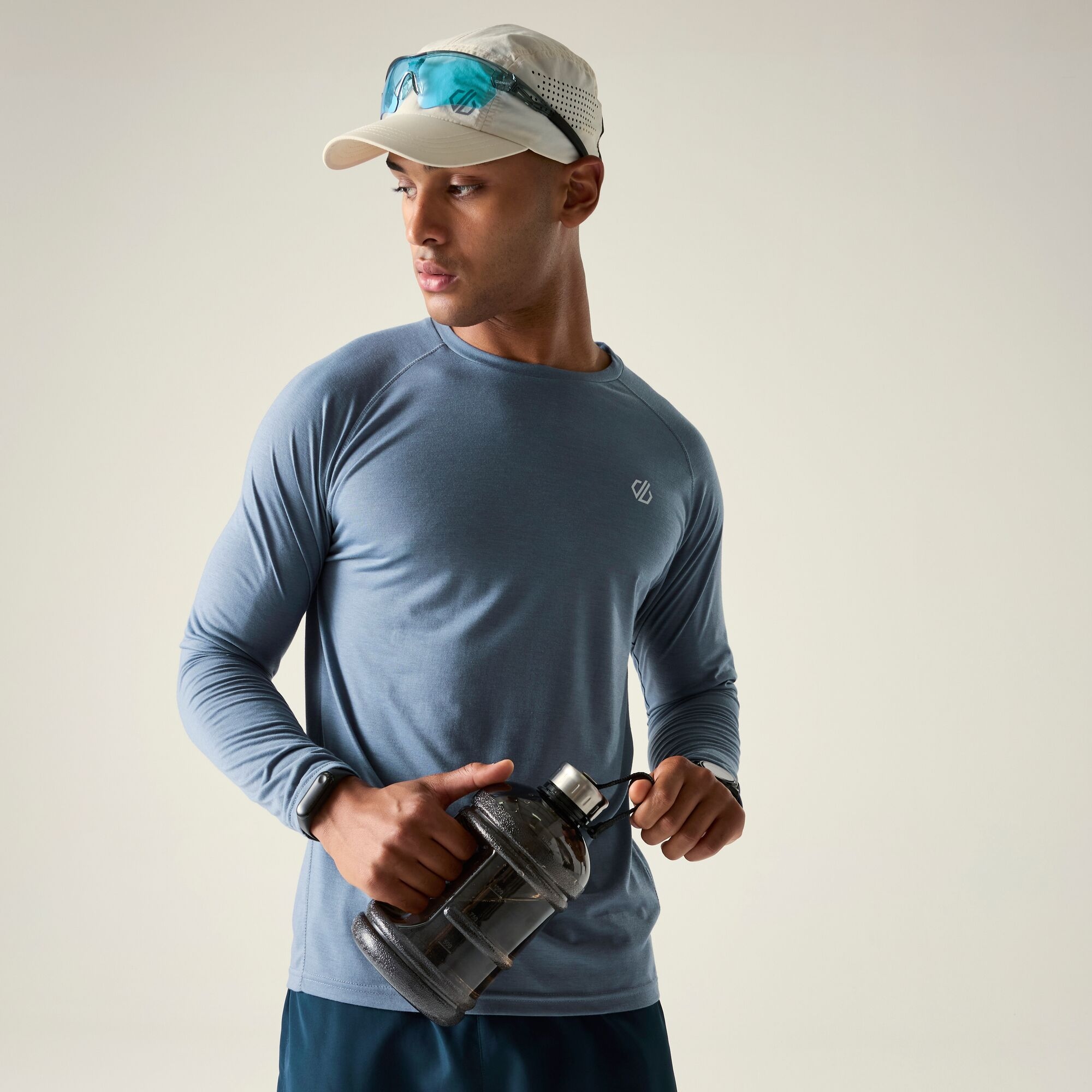 Dare 2B Men's Agile Long Sleeved T-Shirt - Blue Xxxl