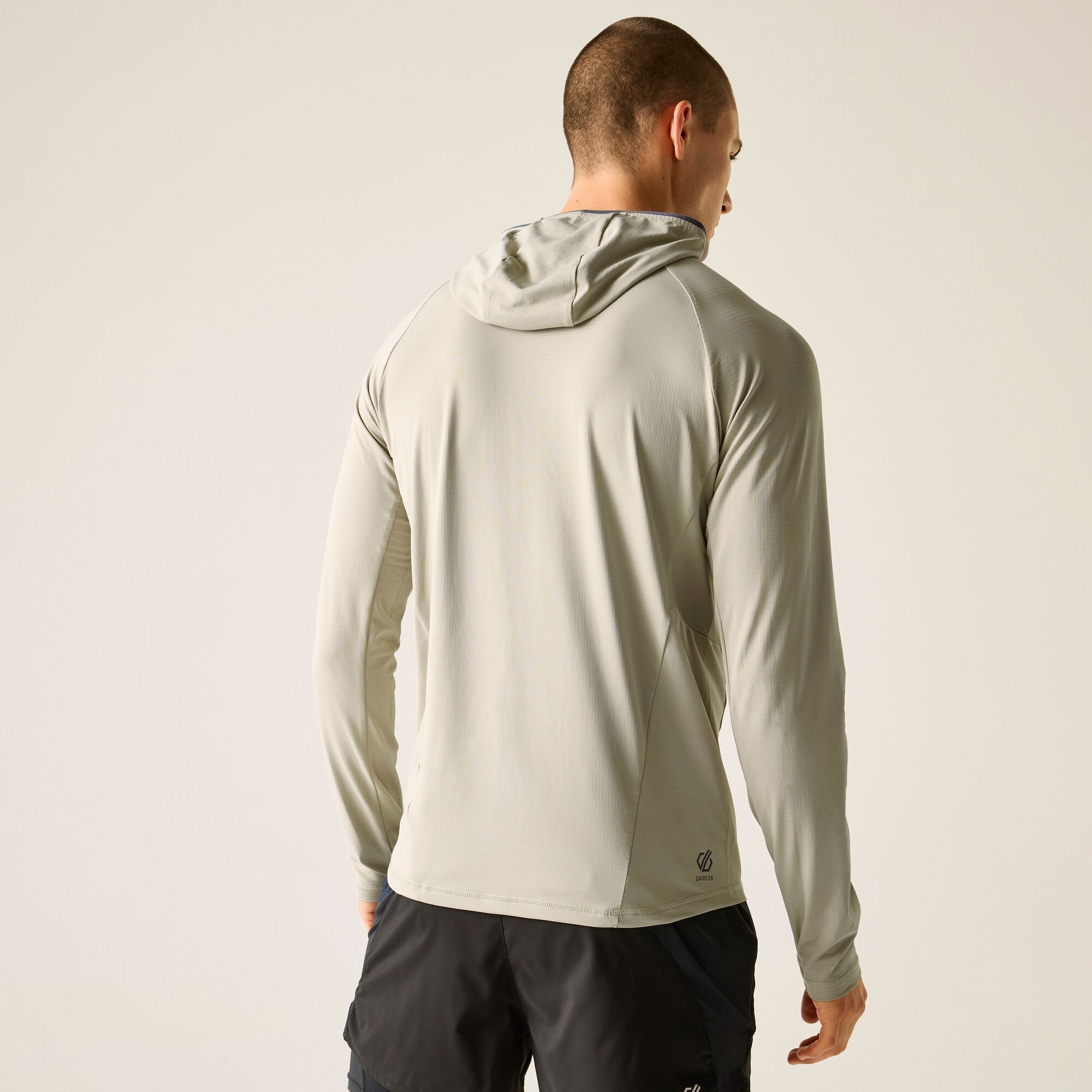 Dare 2b Bluza męska z kapturem szybkoschnąca Sprint City Beżowy