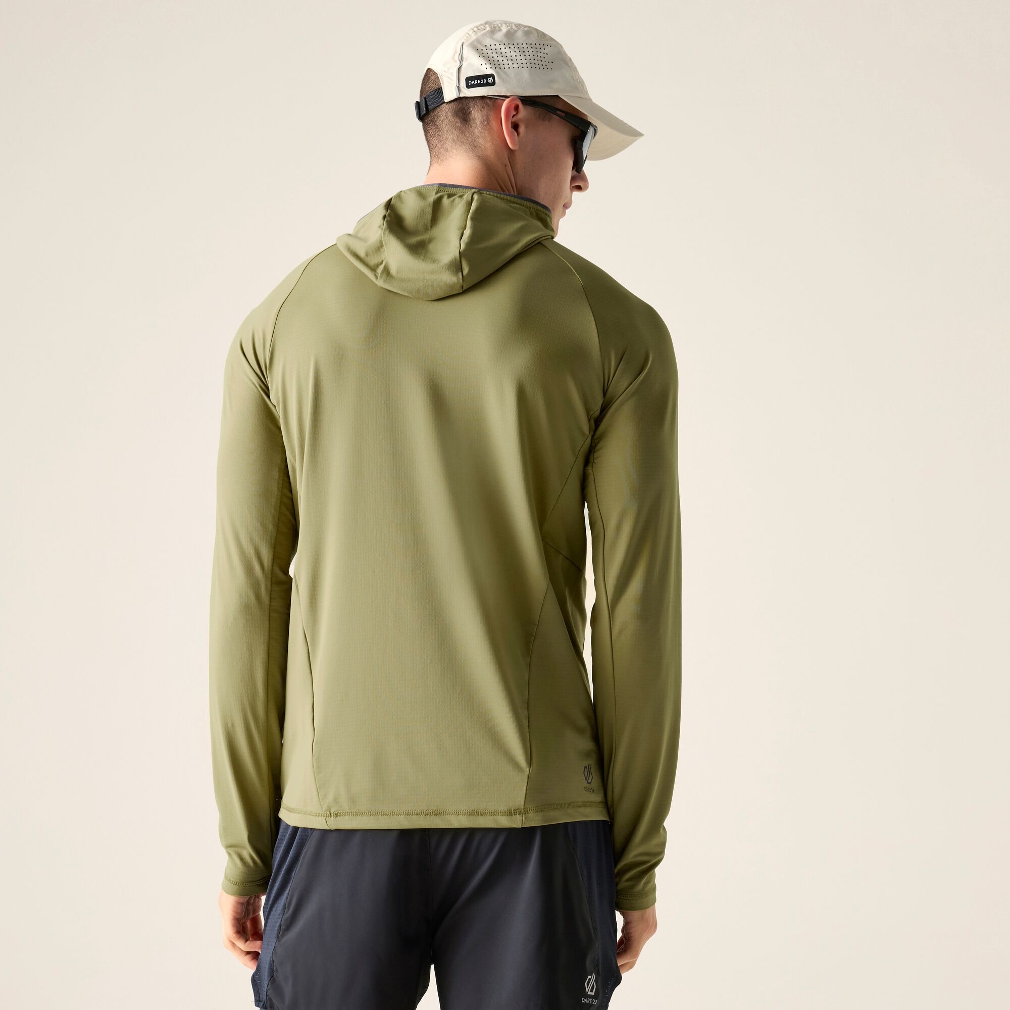 Dare 2b   Bluza męska z kapturem szybkoschnąca Sprint City Zielony
