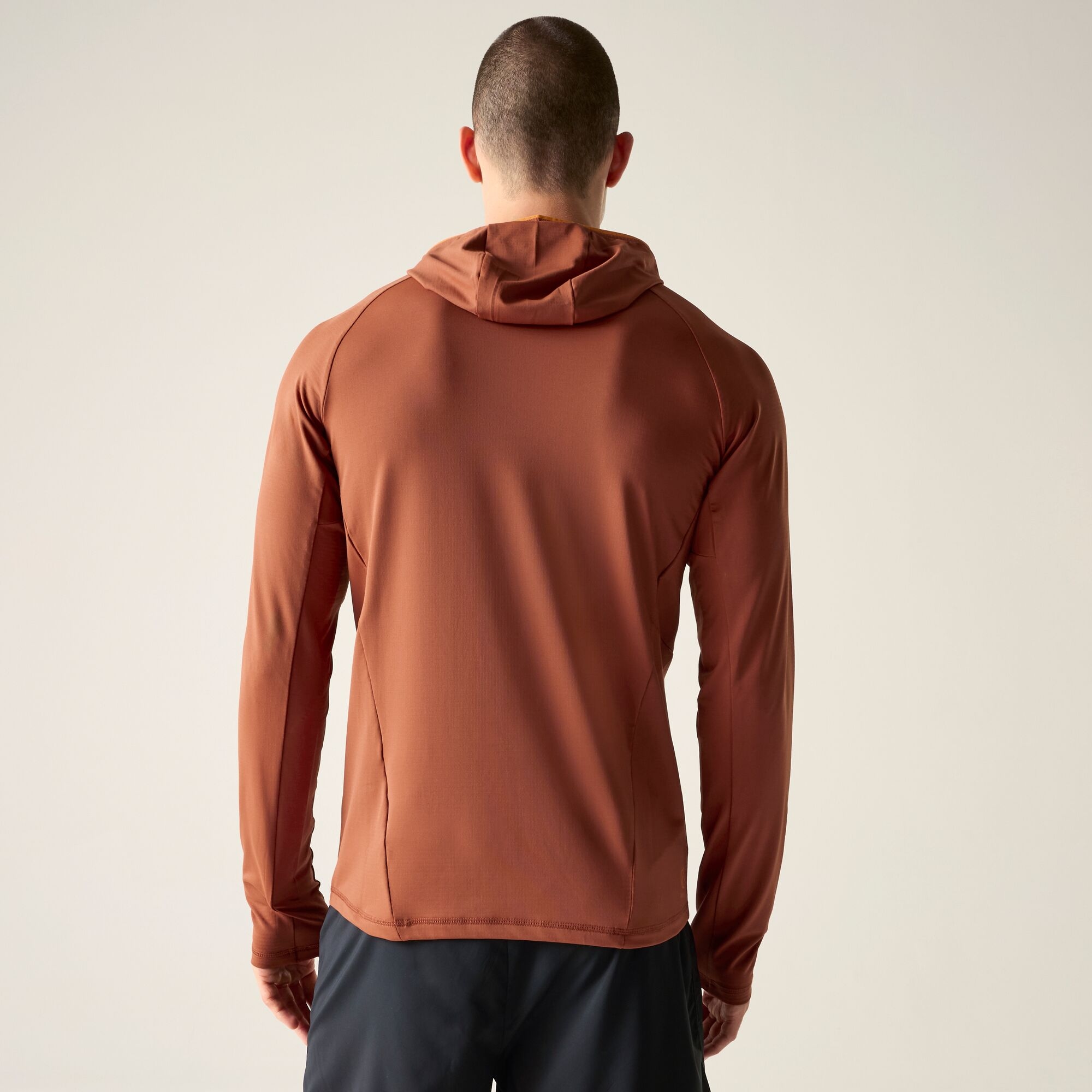 Dare 2b Dare 2b Bluza męska z kapturem szybkoschnąca Sprint City Pomarańczowy