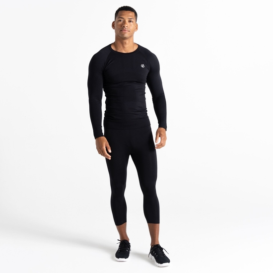 Men's In The Zone 3/4 Leggings Black 