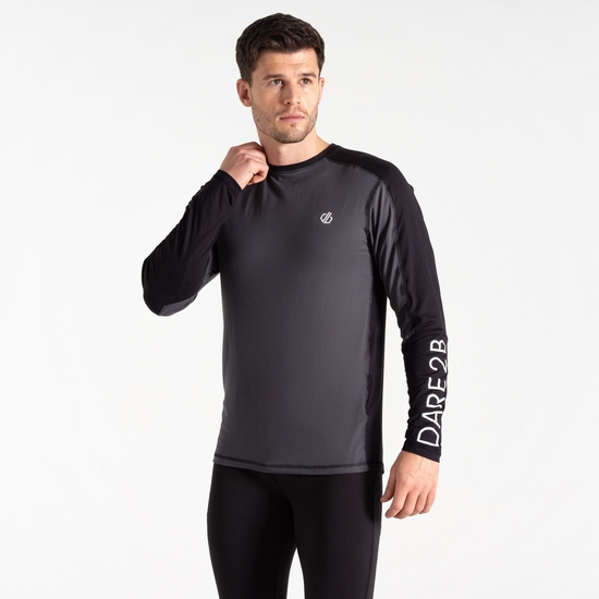 Dare 2b - Men's Exchange Base Layer Top Black Grey