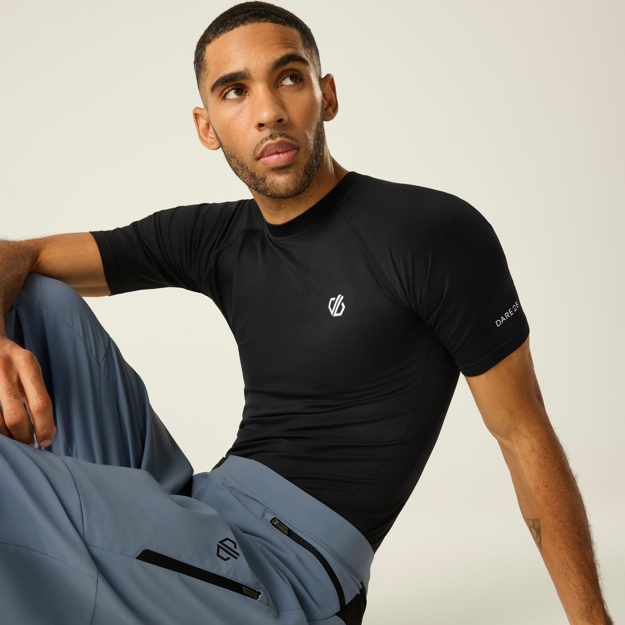 Dare 2B Men's Black In The Zone Ii Short Sleeved T-Shirt Size: M - Image 5