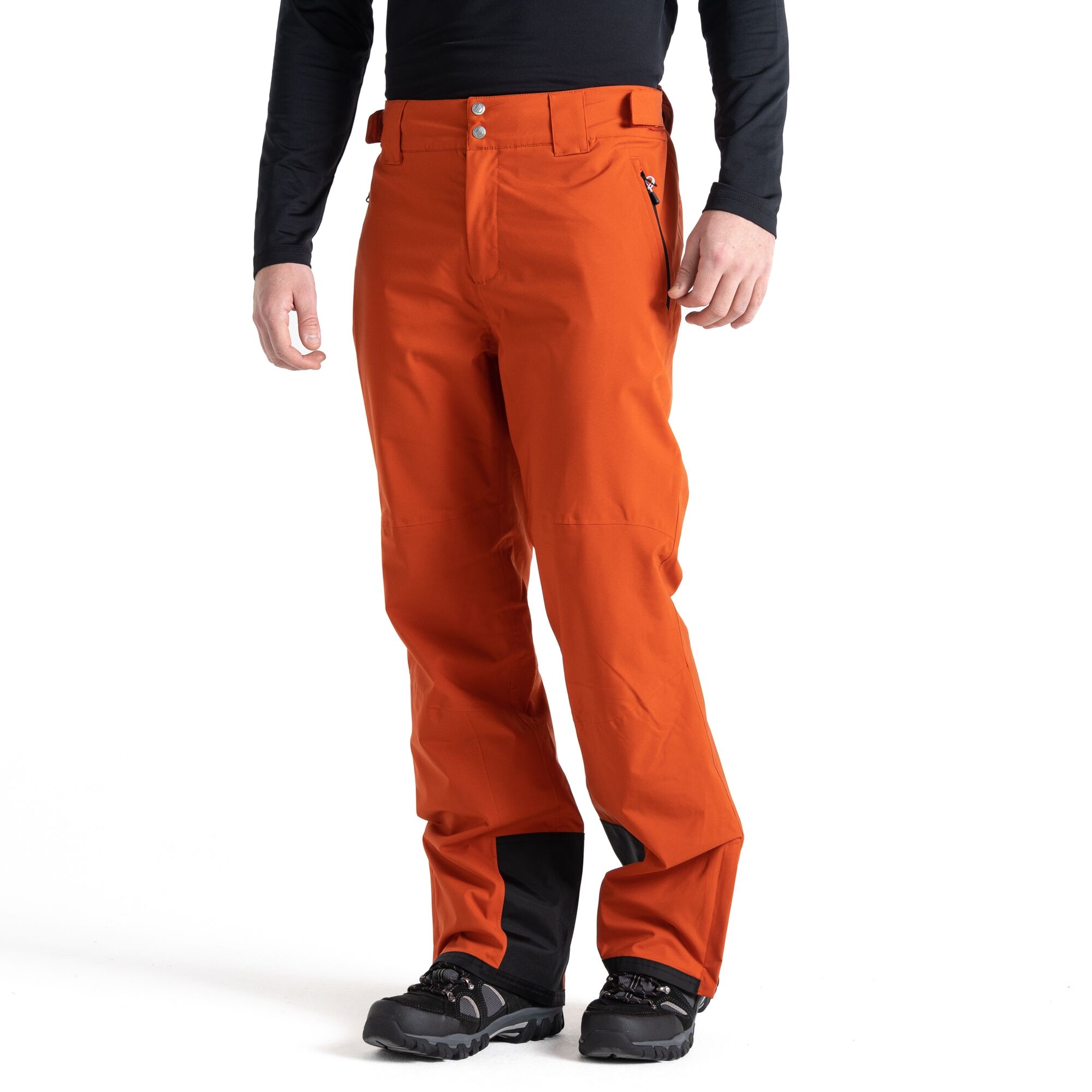 Dare 2b - Męskie Spodnie Narciarskie z Szelkami Achieve II Pomarańczowy, Rozmiar: XXXL