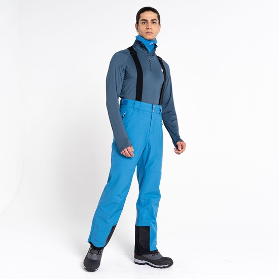 Dare 2b - Męskie spodnie narciarskie z szelkami Achieve II Niebieski