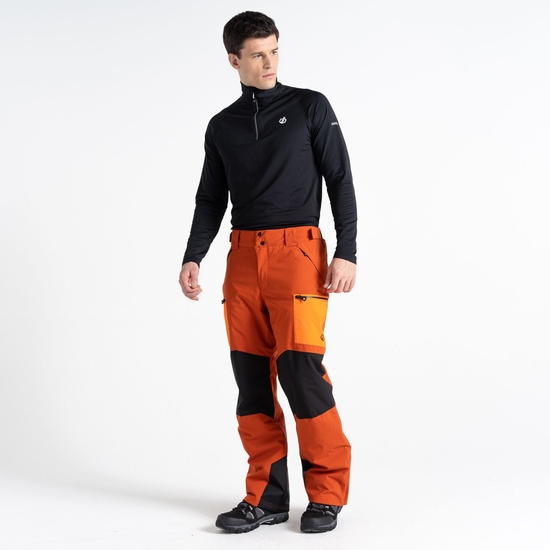 Dare 2b - Męskie spodnie narciarskie Baseplate Pomarańczowy