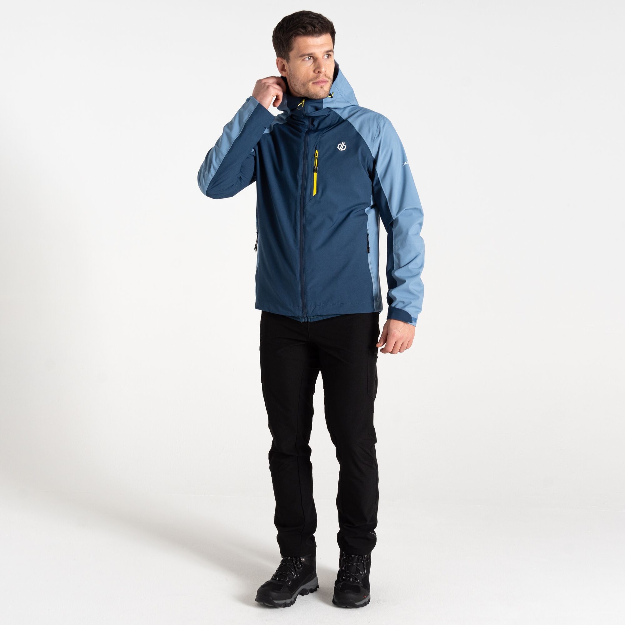 Dare 2b Męska kurtka przeciwdeszczowa Mountain Series Niebieski