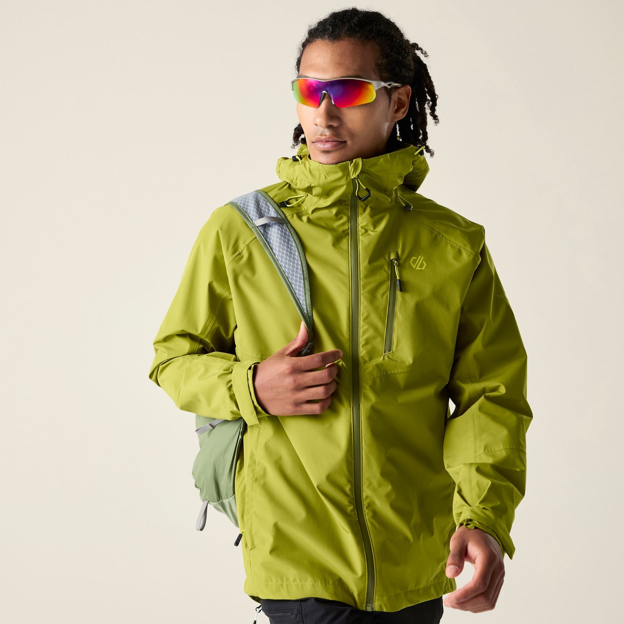 Dare 2B Men's Waterproof Breathe Out Jacket - Green Large
