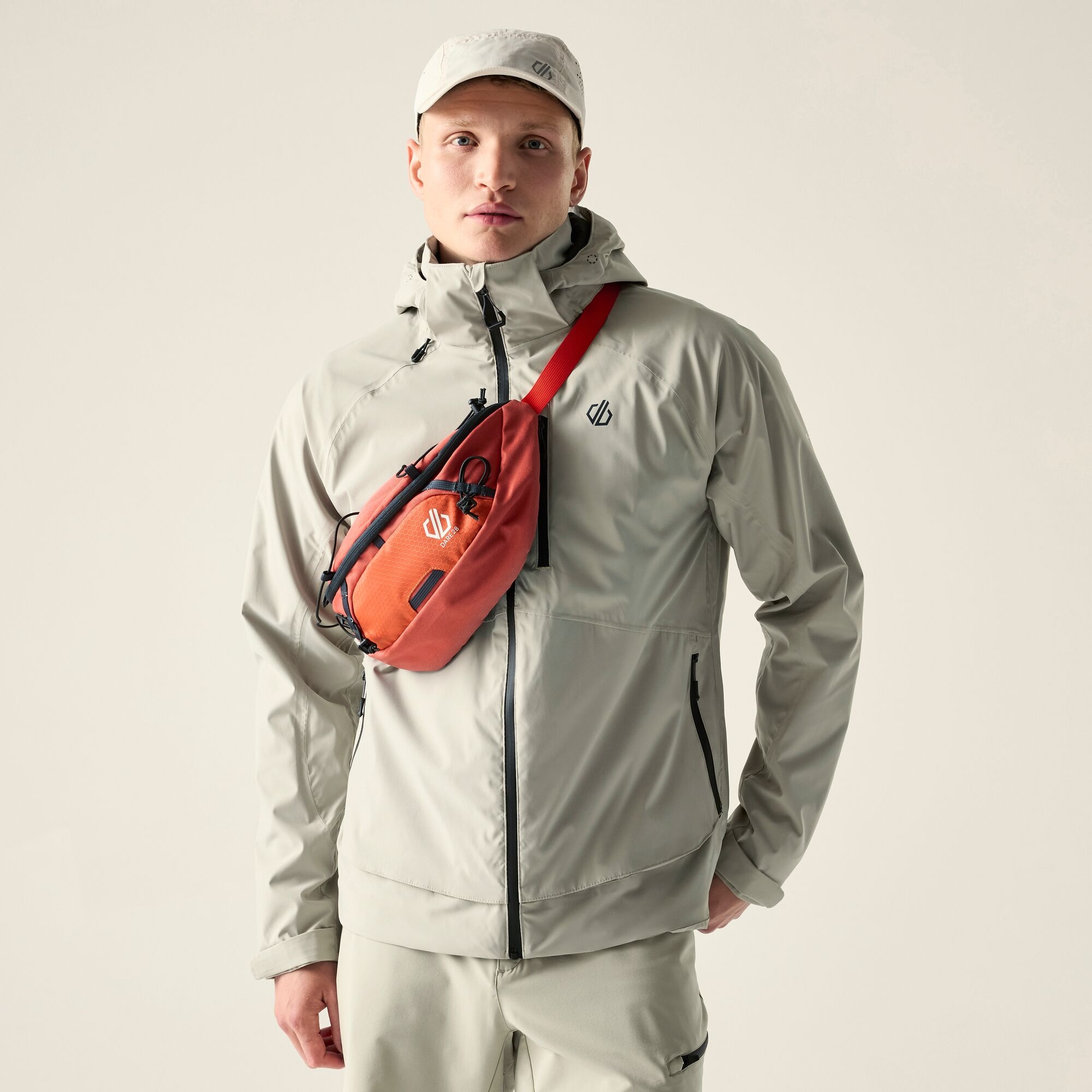 Dare 2b Kurtka przeciwdeszczowa męska z membraną Switch Out III Beżowy