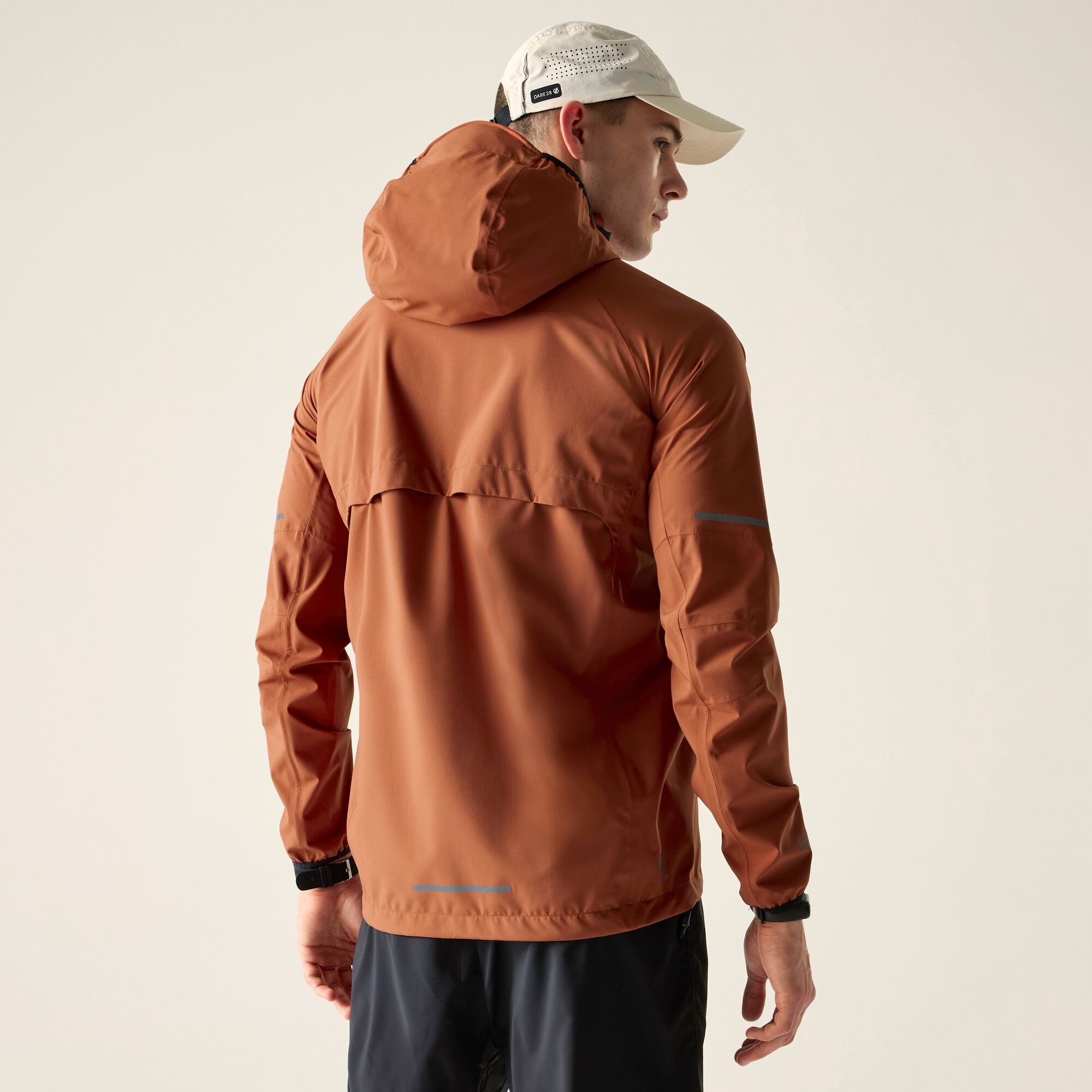 Dare 2b   Kurtka przeciwdeszczowa męska odblaskowa z membraną Ultra-Light Pomarańczowy