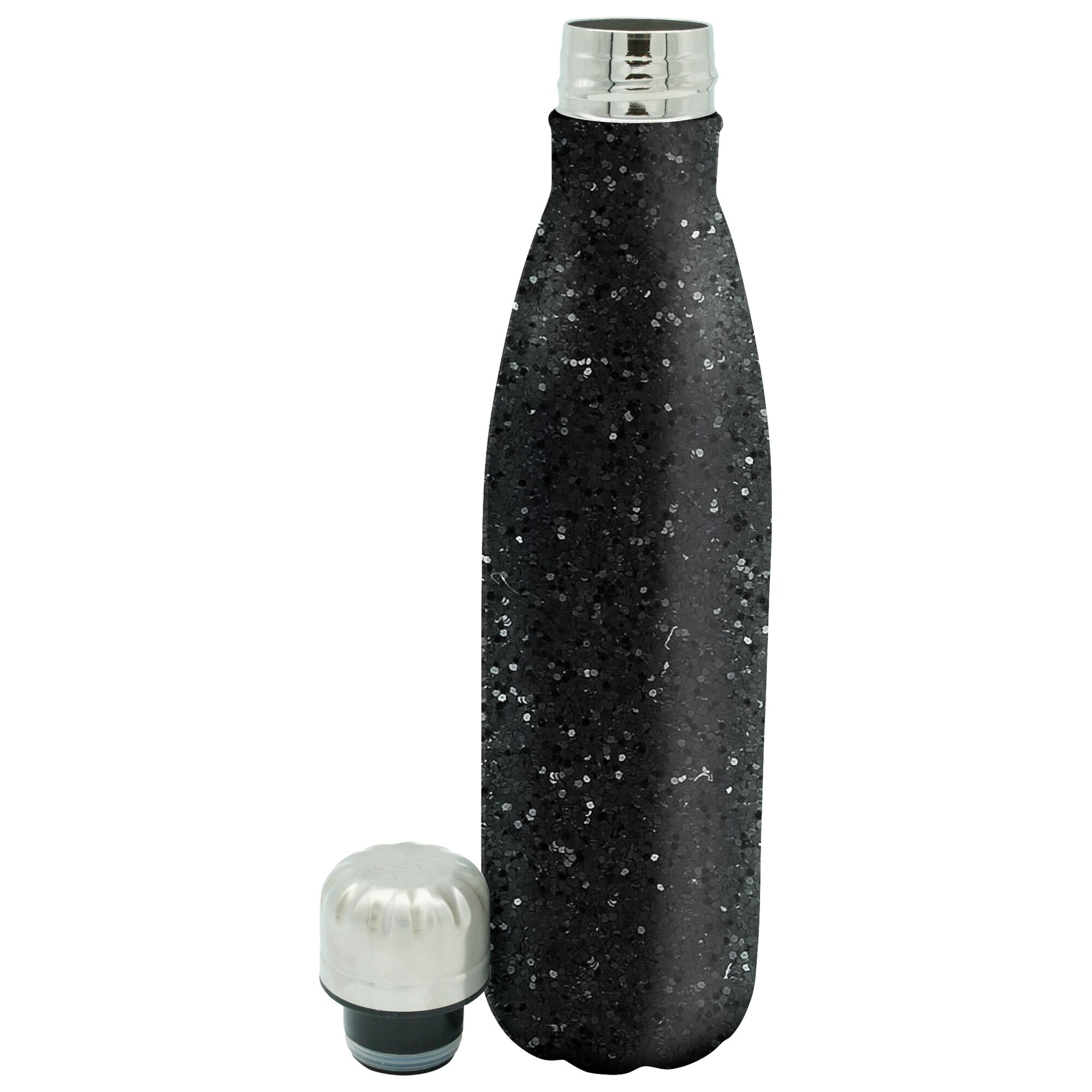 Dare 2B Metal Glitter Drinks Bottle Black