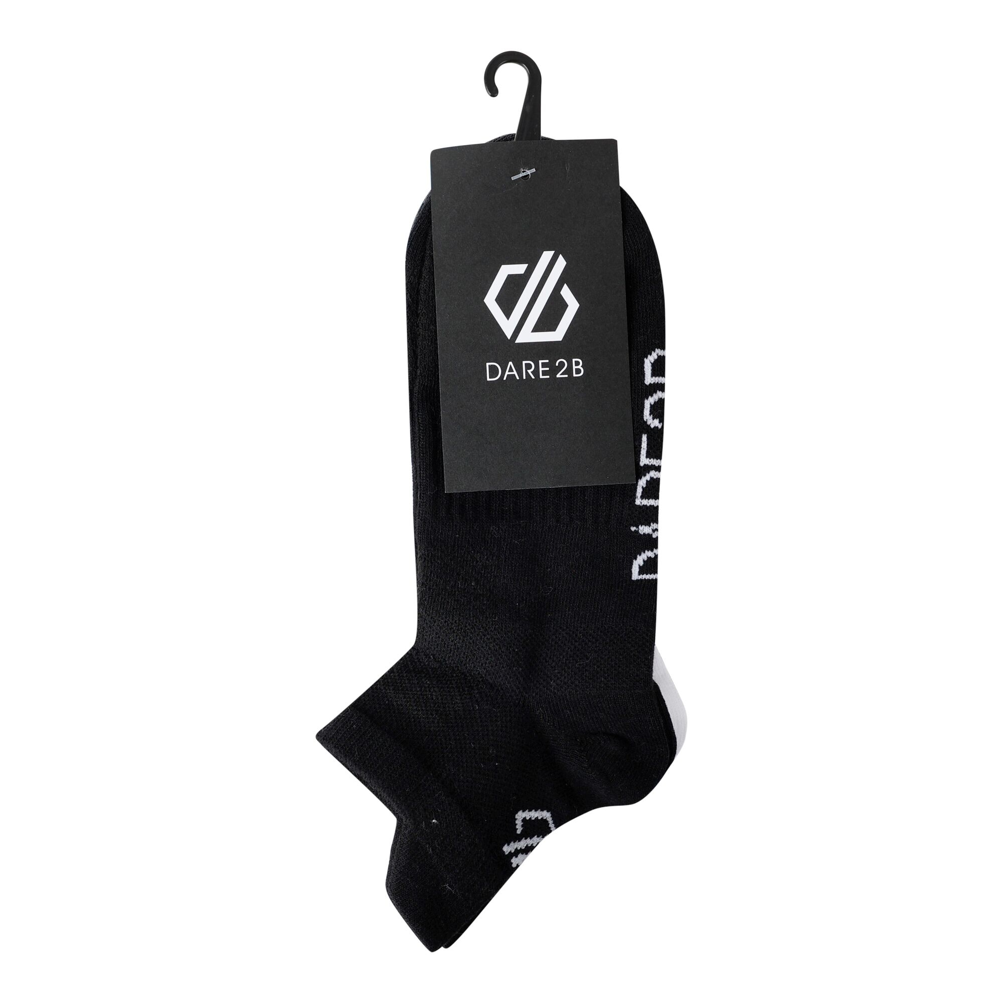 Dare 2B Pack Of 3 Unisex Movement Trainer Socks - Black UK Size 6-8