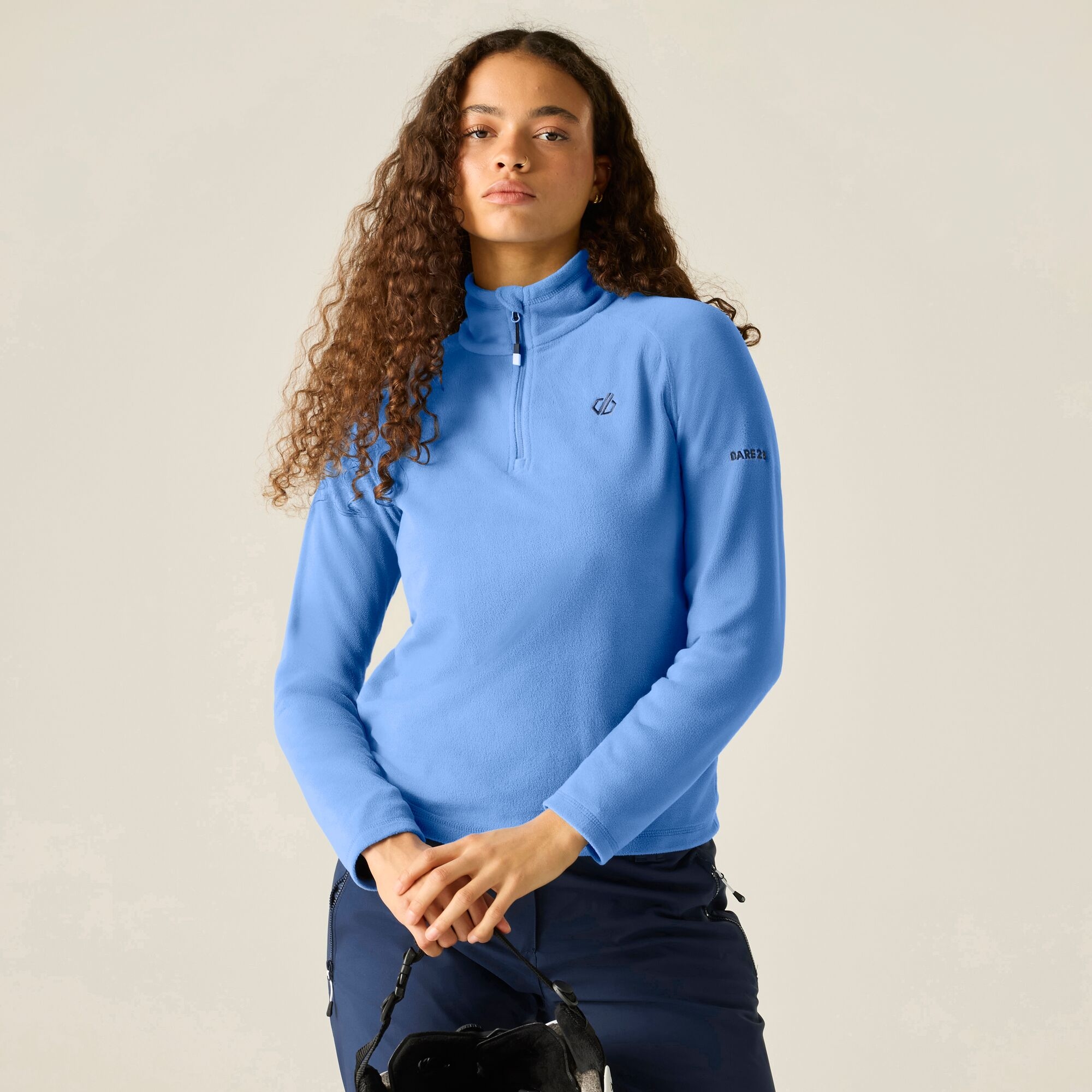 Dare 2b   Bluza damska z suwakiem 1/4 Freeform II Niebieski