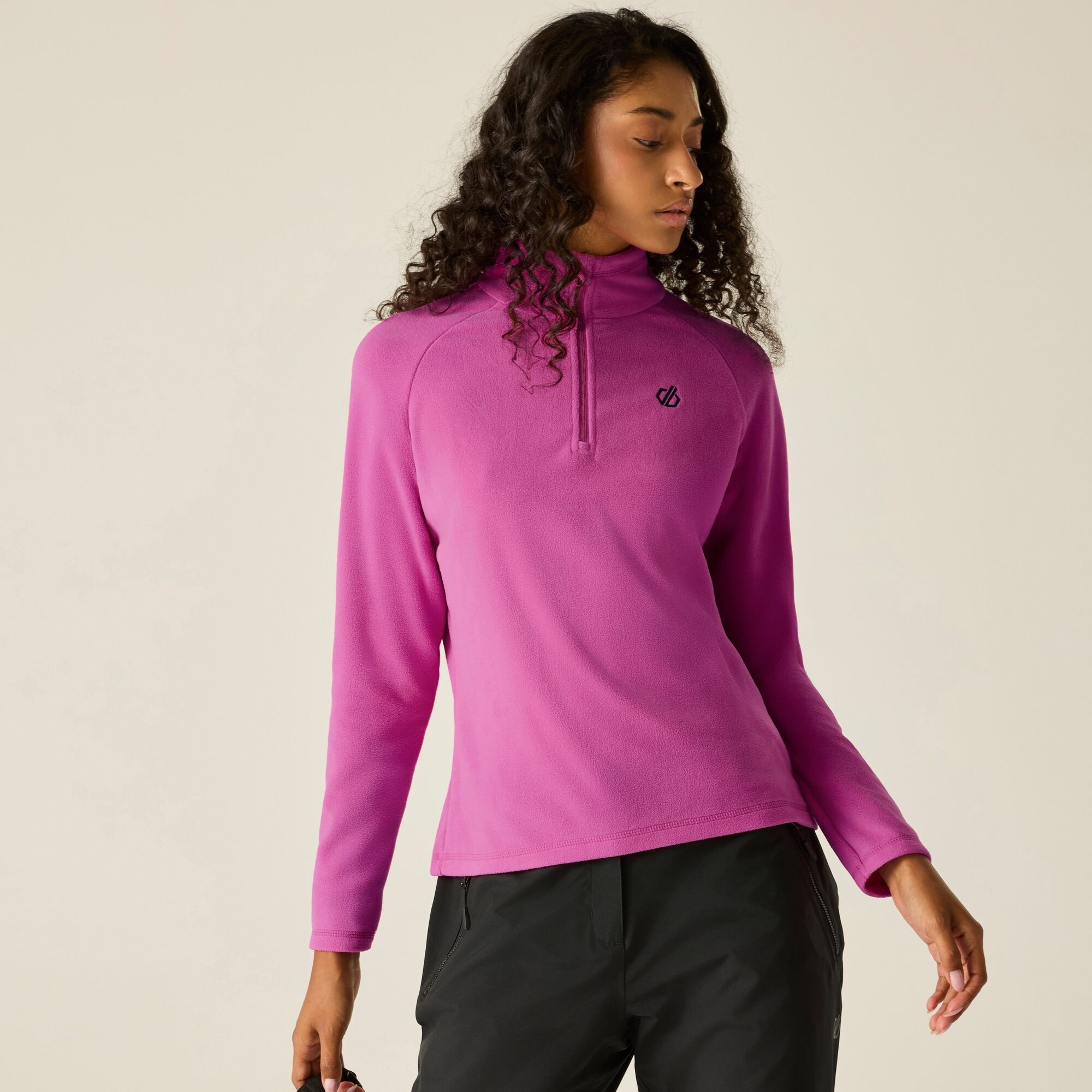 Dare 2b   Bluza damska z suwakiem 1/4 Freeform II Różowy