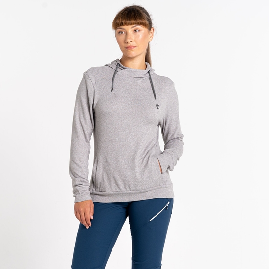 Dare 2b - Women's Out & Out Overhead Hooded Fleece Ash Grey Marl