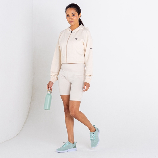 Women's Lounge About Cropped Hoodie Barley White Marl