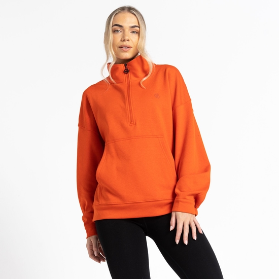 Dare 2b - Women's Recoup II Half Zip Sweatshirt Rusty Orange 