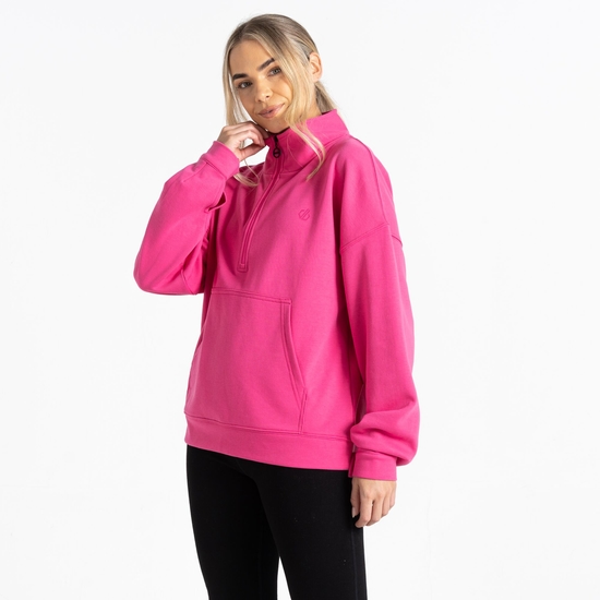Women's Recoup II Half Zip Sweatshirt Pure Pink