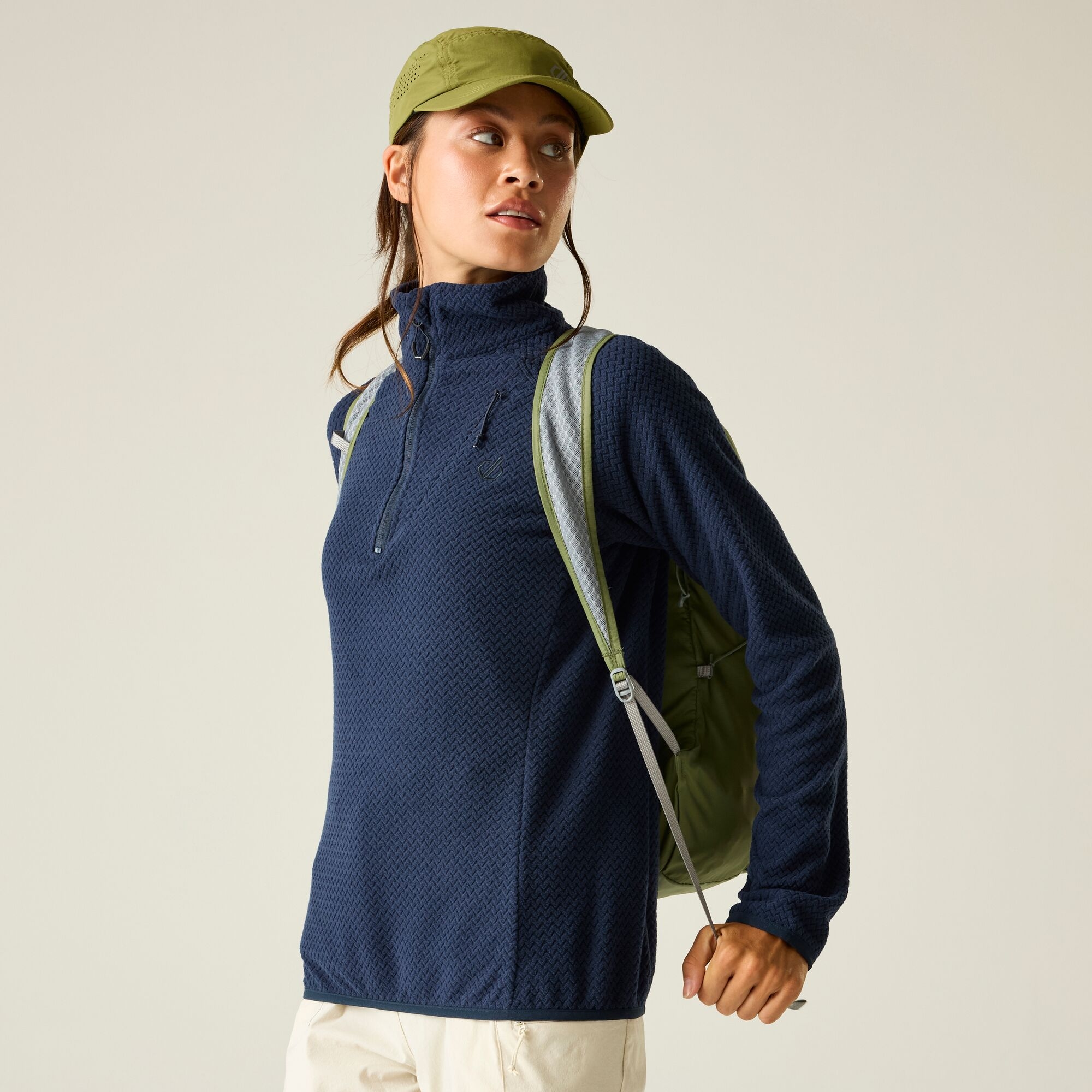 Dare 2b Polar damski z suwakiem 1/4 Switch Up Granatowy