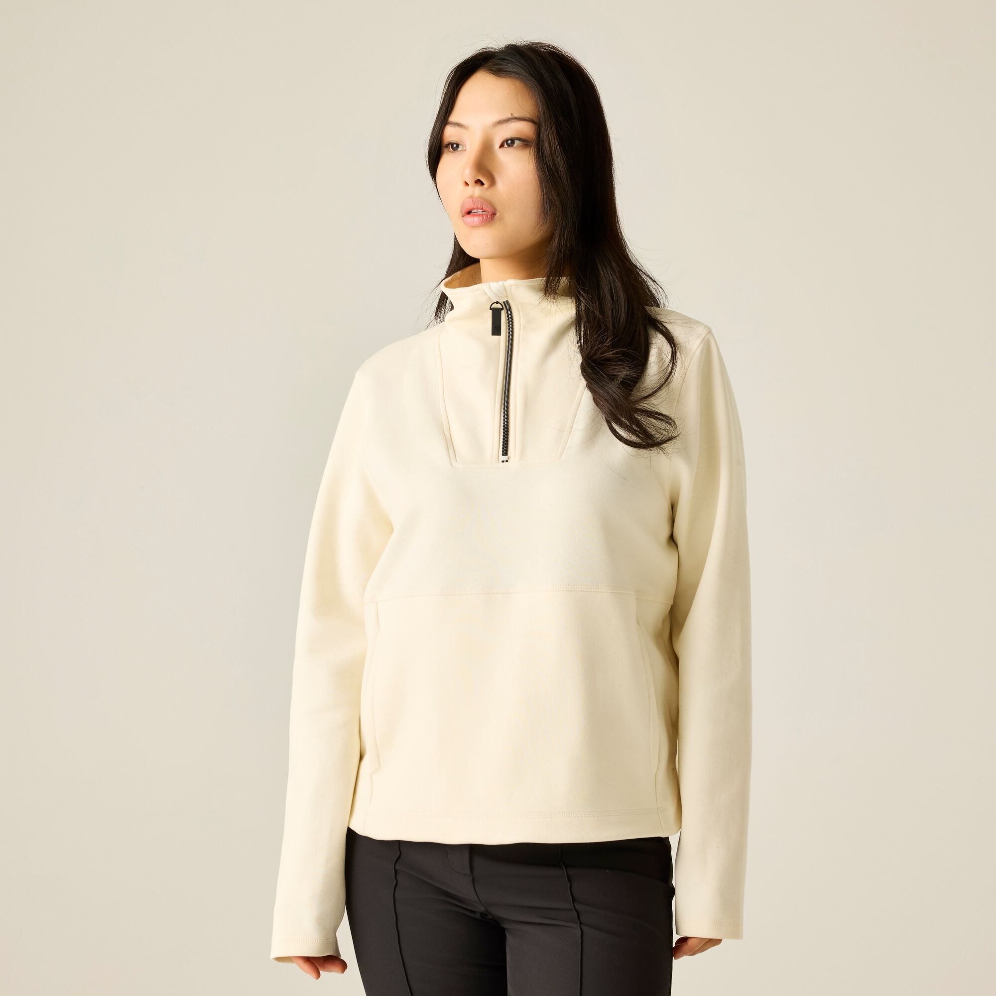 Dare 2B Women's Wander 1/4 Zip Sweater - White Size 12