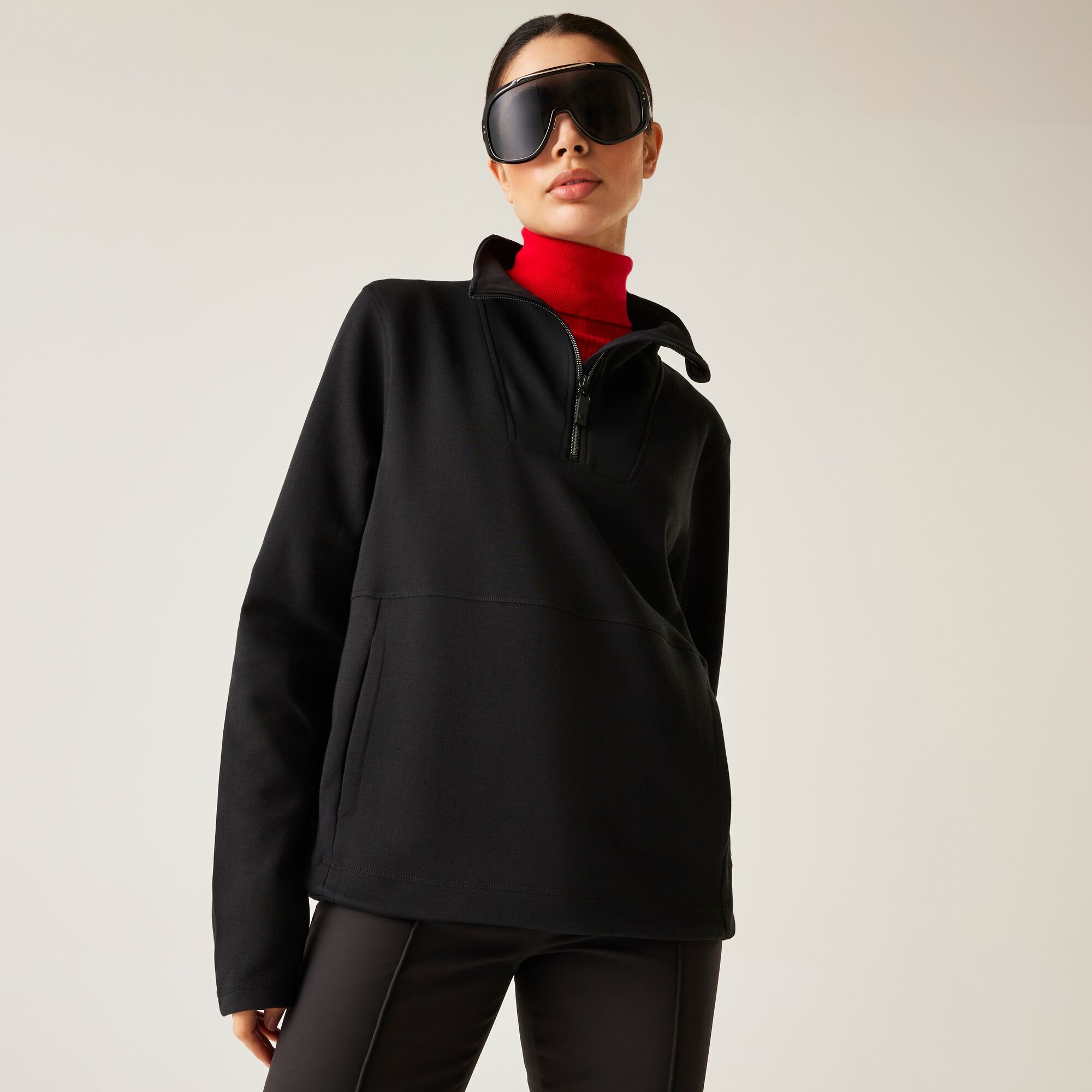 Dare 2b Bluza damska z suwakiem 1/4 Wander Czarny