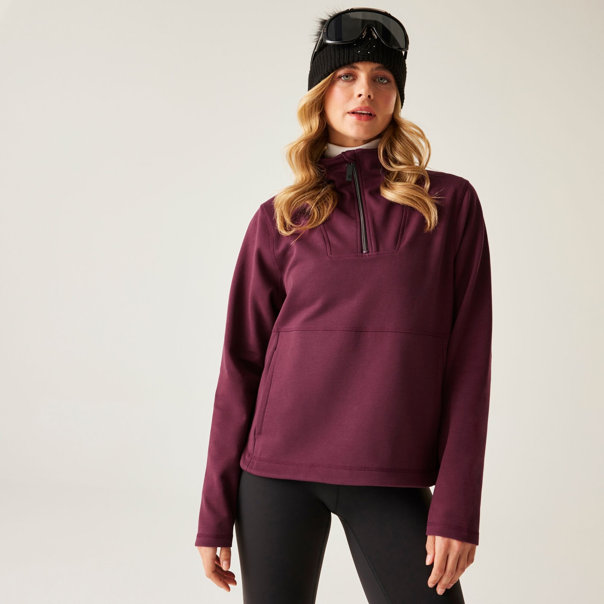 Dare 2b Bluza damska z suwakiem 1/4 Wander Fioletowy
